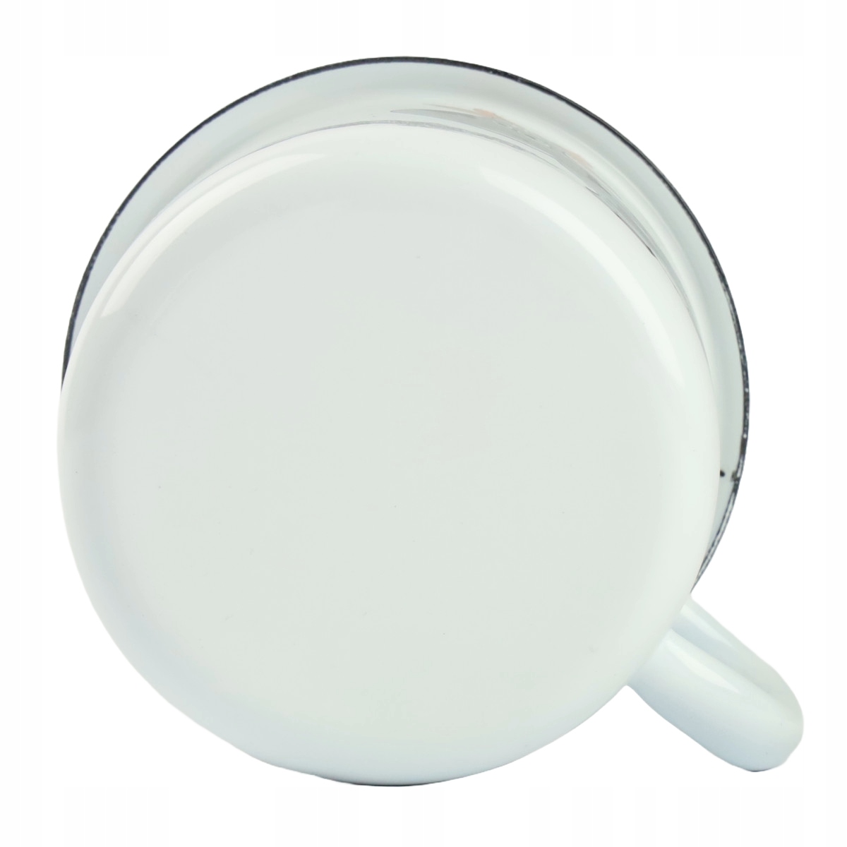 KUBEK EMALIOWANY 500ML Z UCHEM 9CM WZÓR ŻABKA ZDZISIA DO KAWY HERBATY