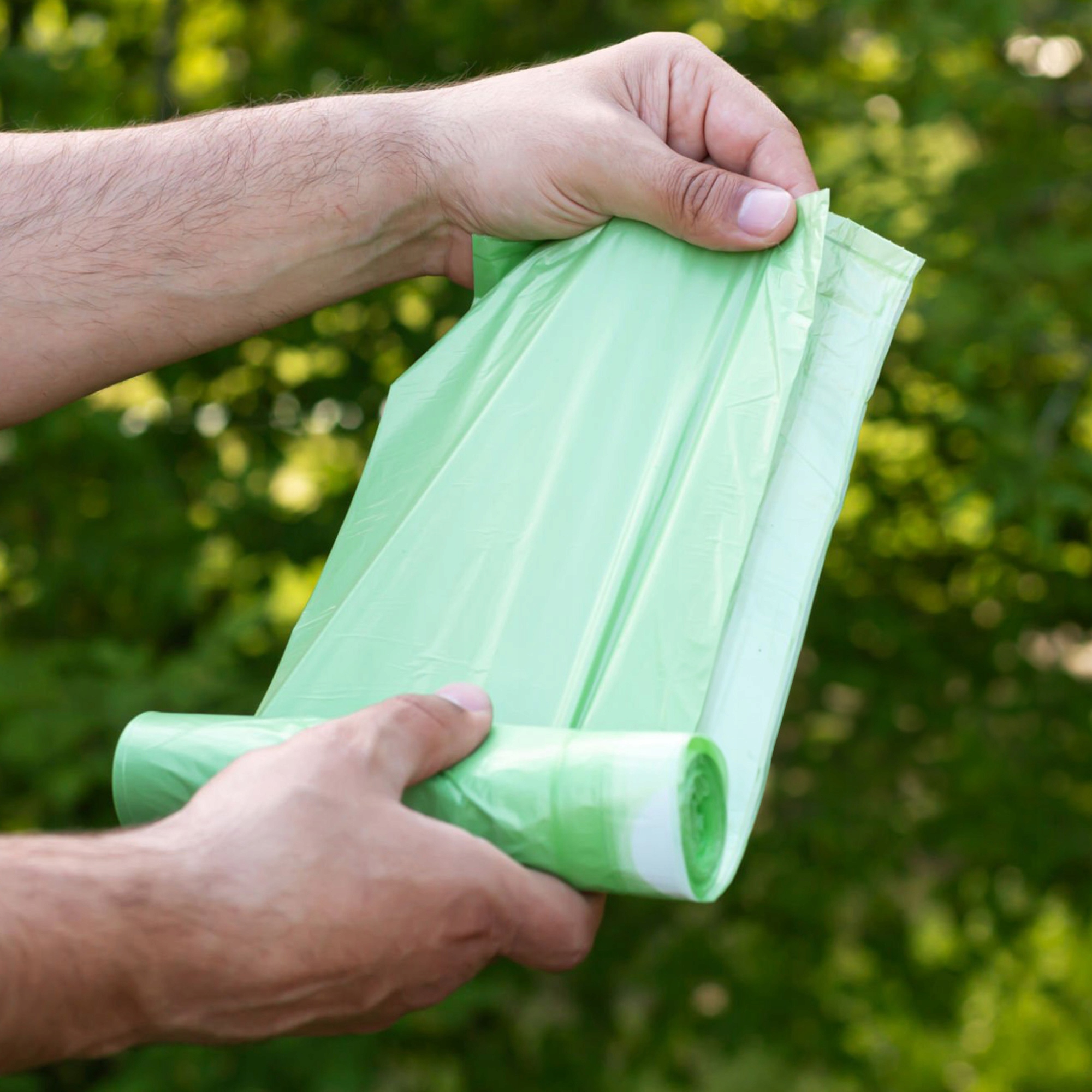 WORKI NA ŚMIECI 60L 10 SZT ZIELONE DO SEGREGACJI NA ODPADY WYTRZYMAŁE