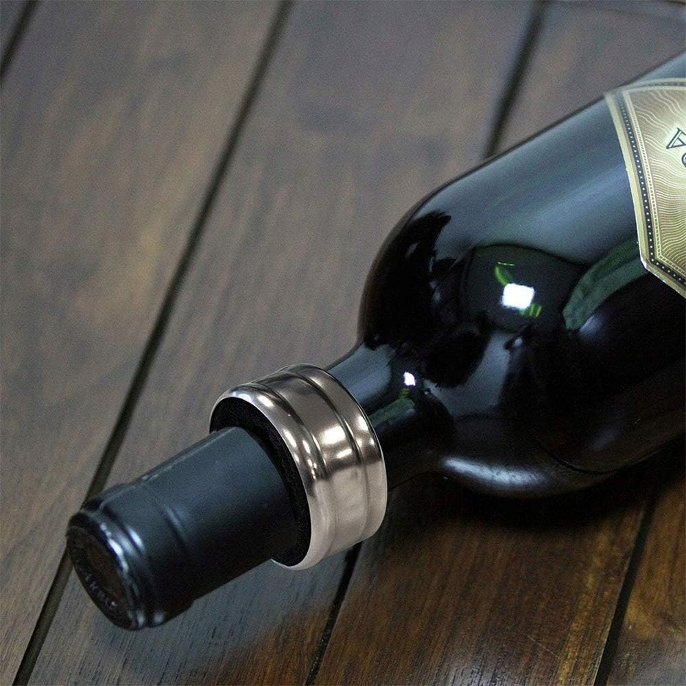 ZESTAW AKCESORIA DO WINA 4w1 NA PREZENT KORKOCIĄG KOREK PIERŚCIEŃ NALEWAK