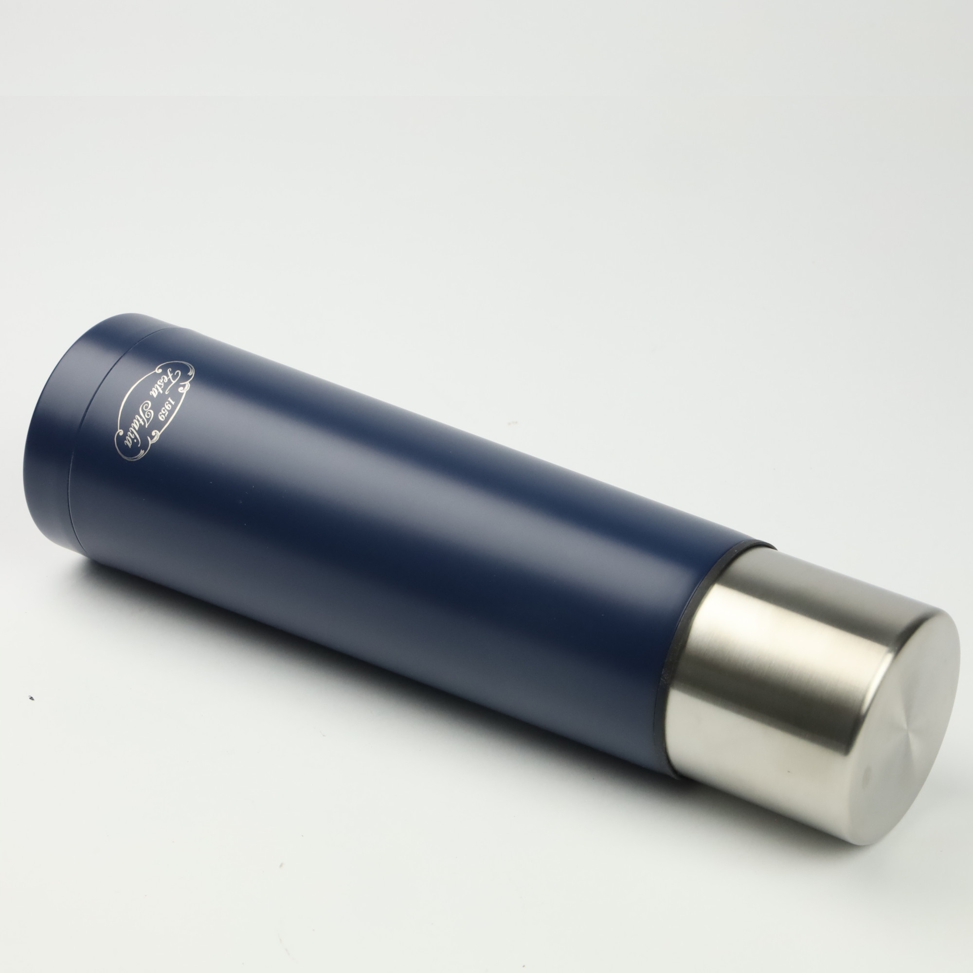 TERMOS GRANATOWY TERMICZNY 750ML STAL NIERDZEWNA BIDON NA GORĄCE NAPOJE