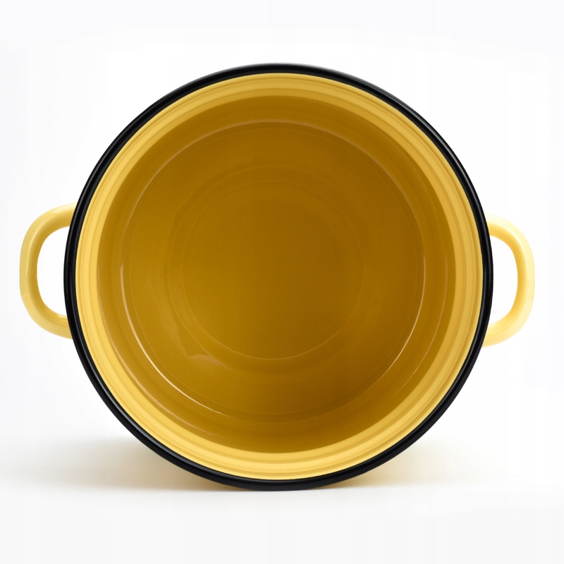 GARNEK EMALIOWANY 12 L Z POKRYWKĄ WZÓR DZIK DO GOTOWANIA POTRAW PRZETWORÓW