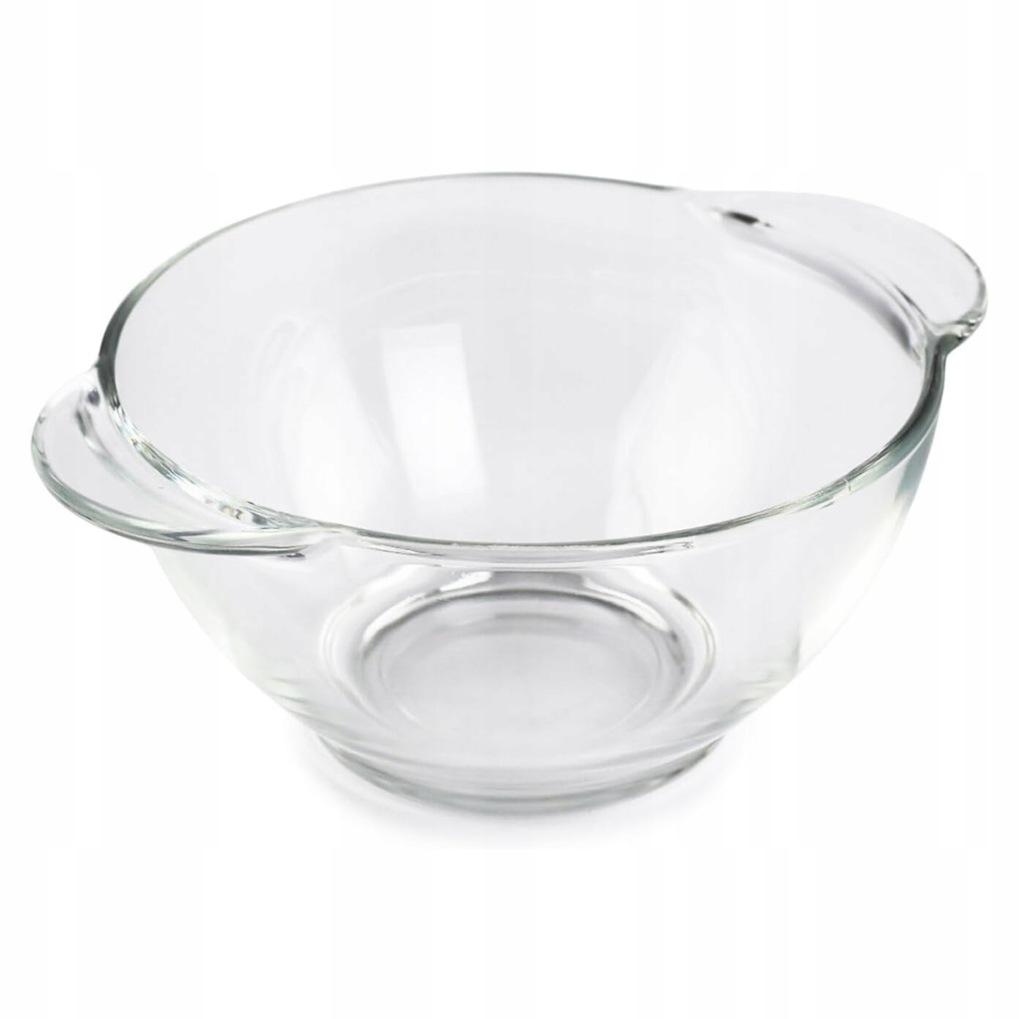 BULIONÓWKA 470 ML SZKLANA Z UCHWYTAMI MISKA OBIADOWA DO ZUPY KREMU FLAKÓW