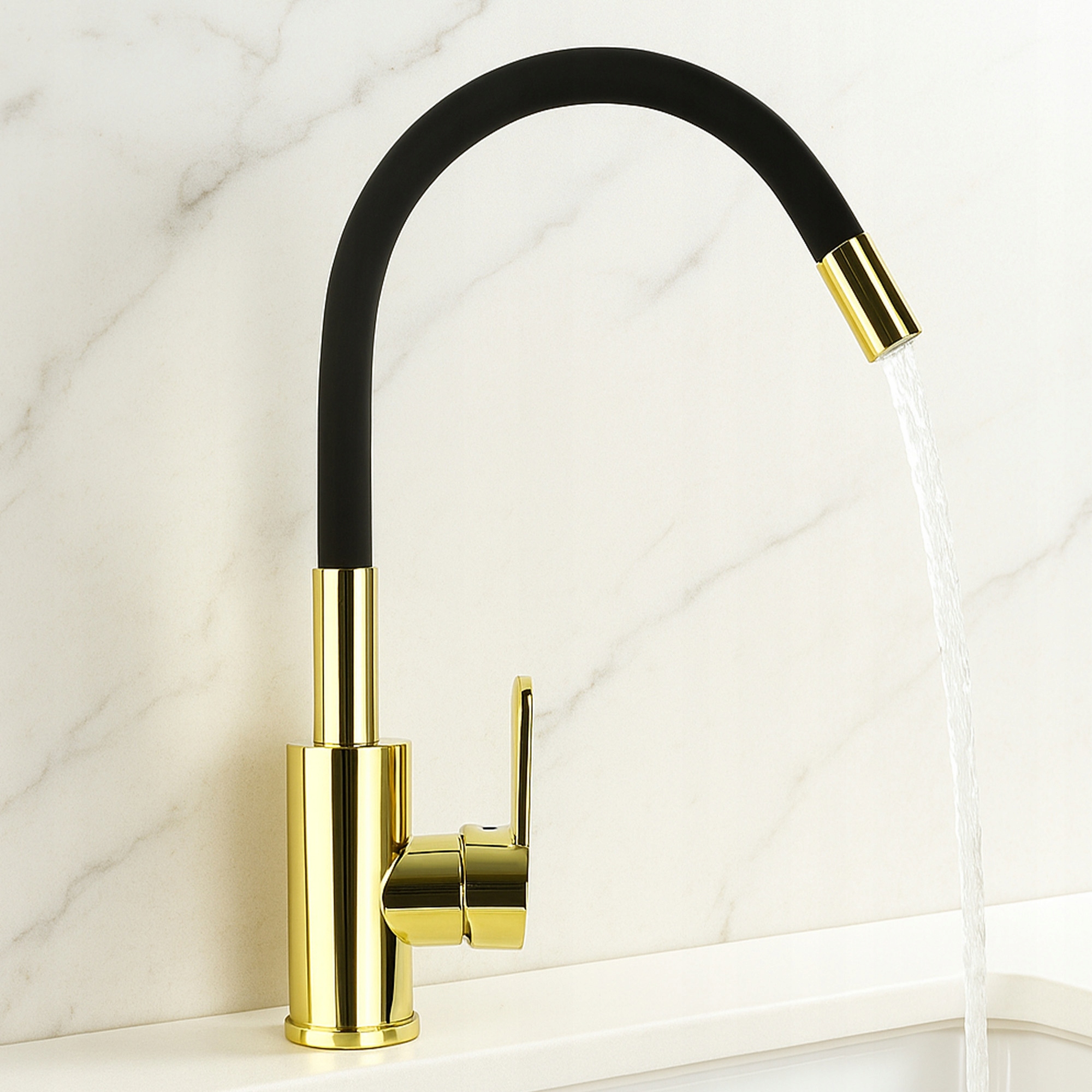 BATERIA KUCHENNA ELASTYCZNA WYLEWKA 360° KRAN GIĘTKA WYLEWKA ZLEWOZMYWAK