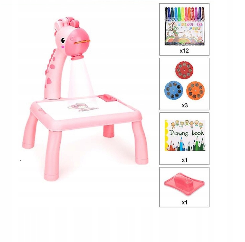 PROJEKTOR DO RYSOWANIA NÓŻKI ŻYRAFA MUZYKA 2021-6AR