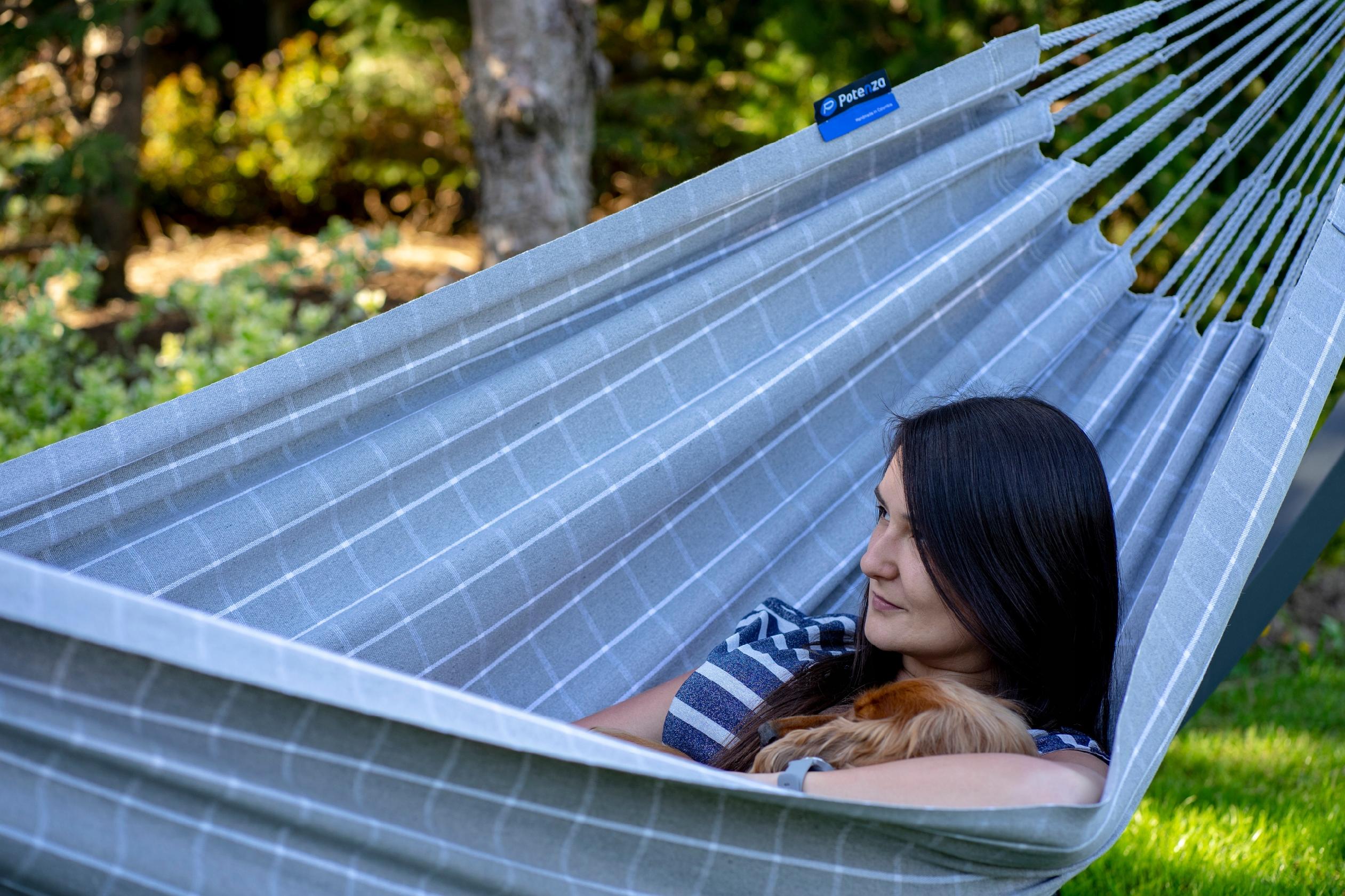 Hamak Cartago 100%Kolumbia + Stelaż 220kg POTENZA