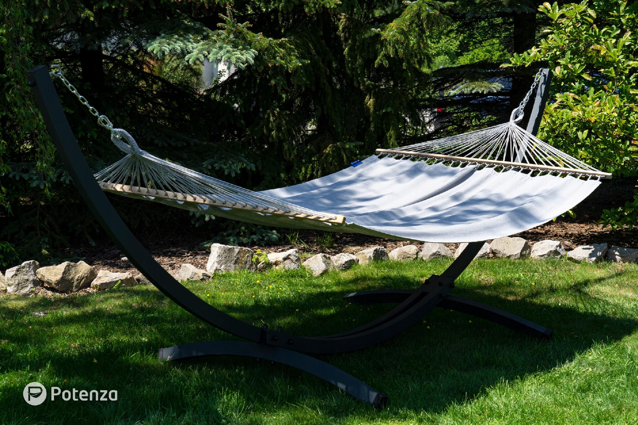 Hamak Merida + Stelaż do hamaka do 220kg POTENZA