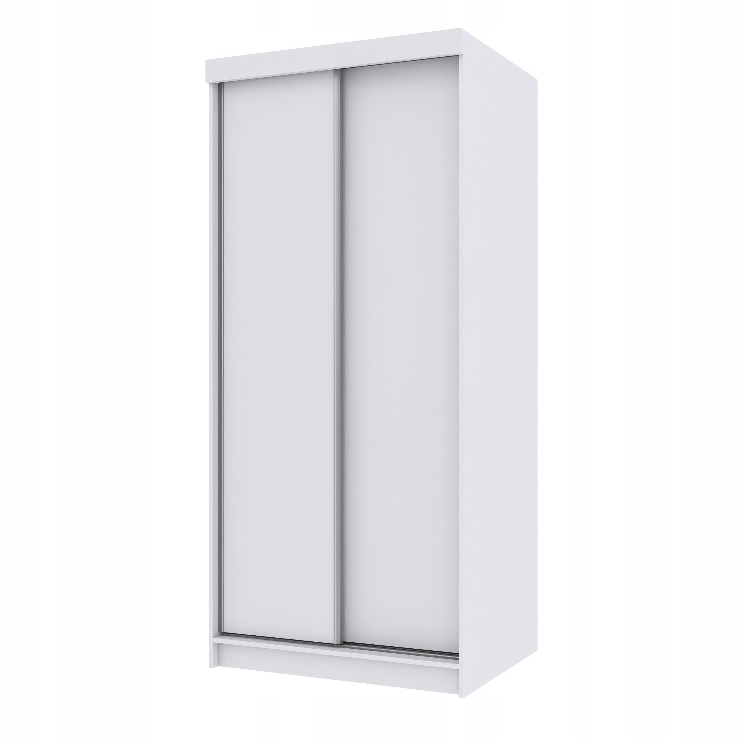 Szafa przesuwna dwudrzwiowa PARIS 100 cm biały matt
