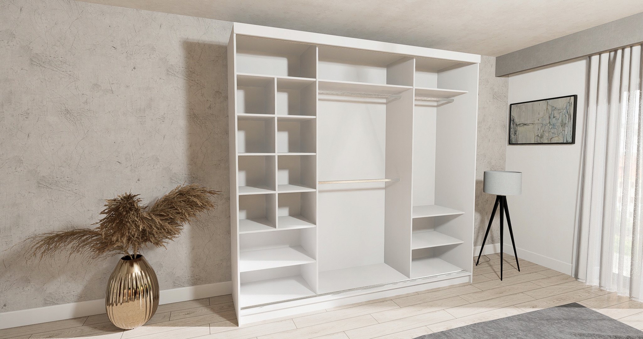 Szafa Przesuwna PARIS 278cm Połysk