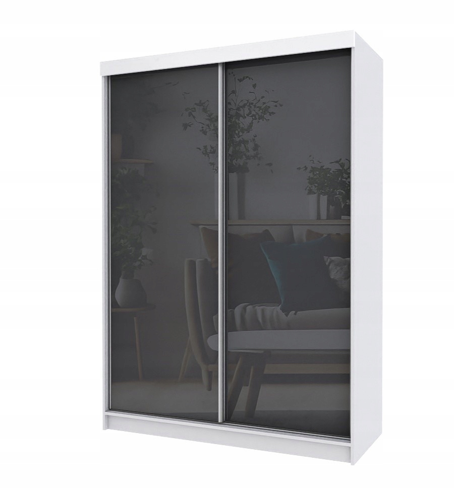 Szafa Przesuwna PARIS 150 Połysk szara