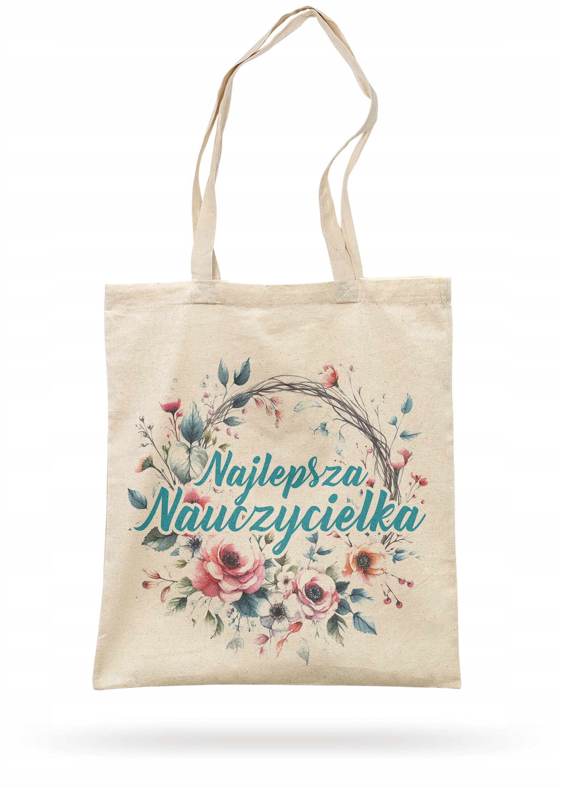 Torba bawełniana Dzień Nauczyciela Najlepsza Nauczycielka Prezent Upominek