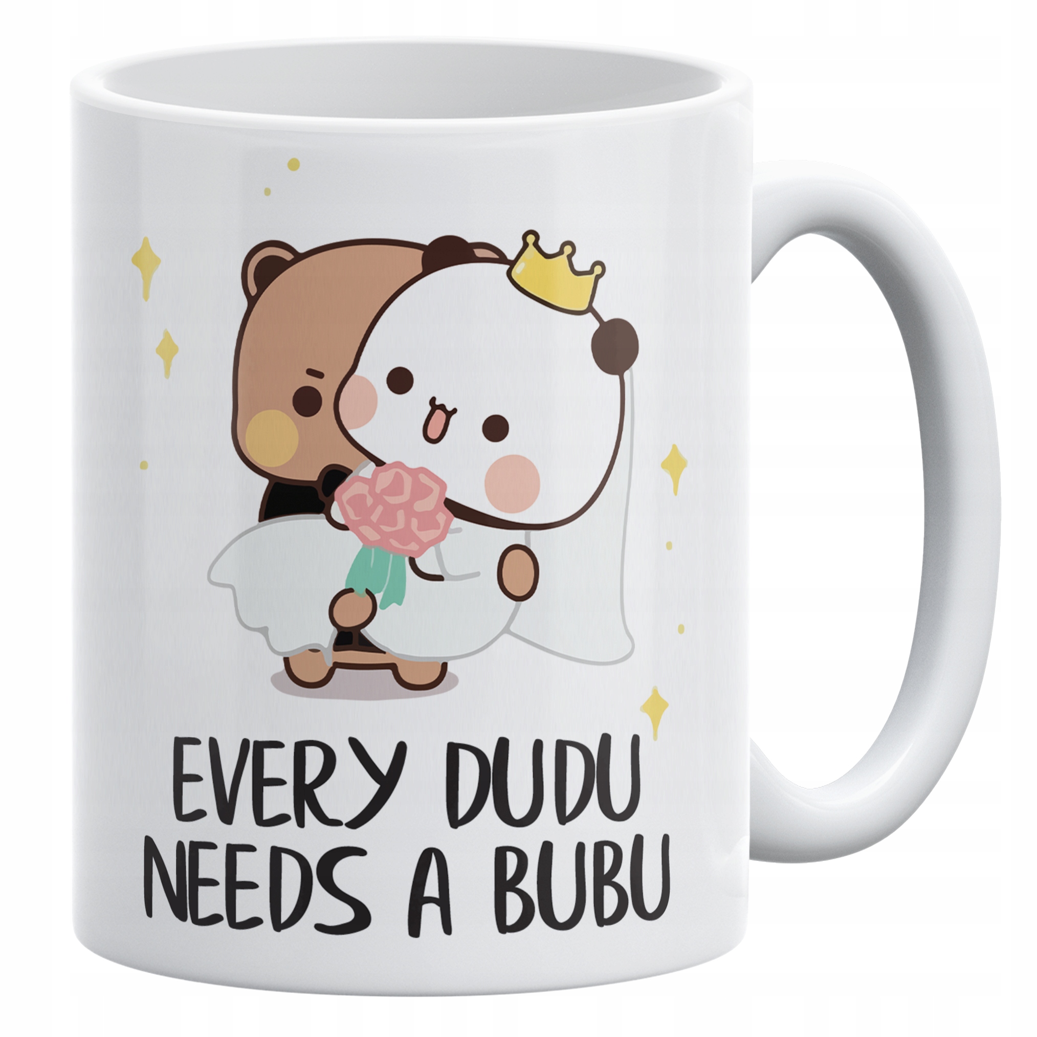 Zestaw Kubek + Poduszka 38×38 cm Walentynki Bubu i Dudu Dla Pary Prezent