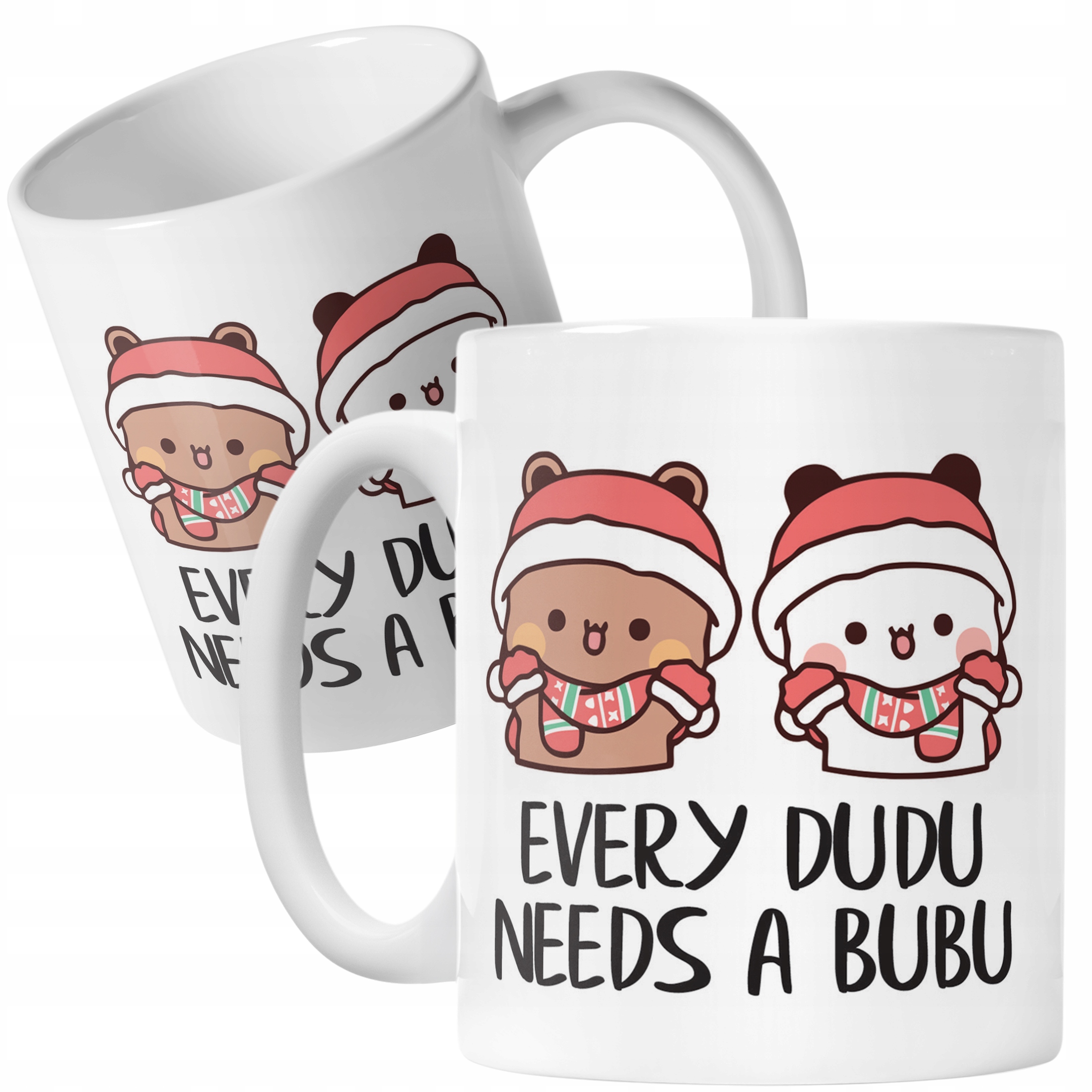 Kubek Ceramiczny Świąteczny Bubu Dudu Boże Narodzenie Mikołajki Prezent