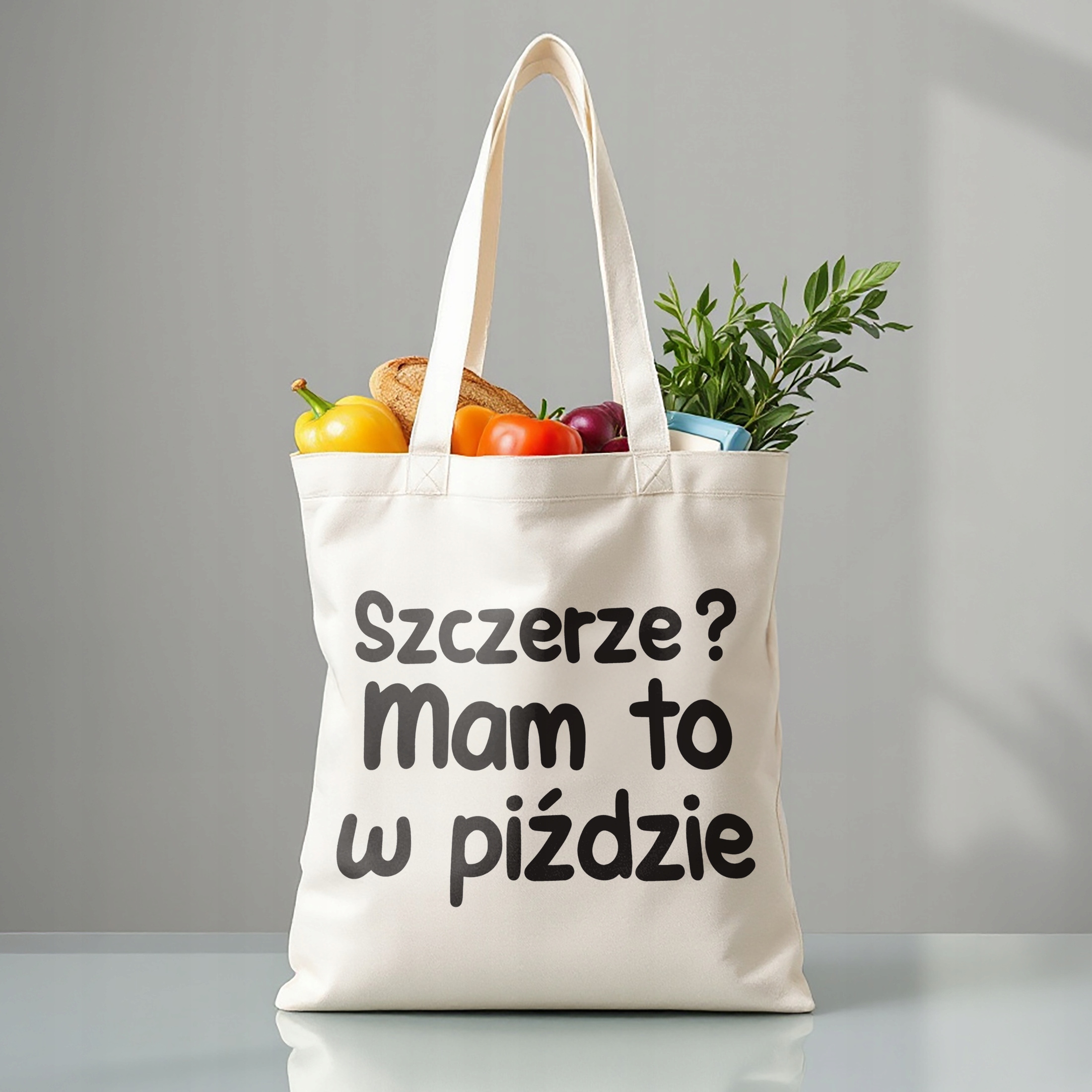 Torba bawełniana premium Szczerze Mam To Zabawny Prezent