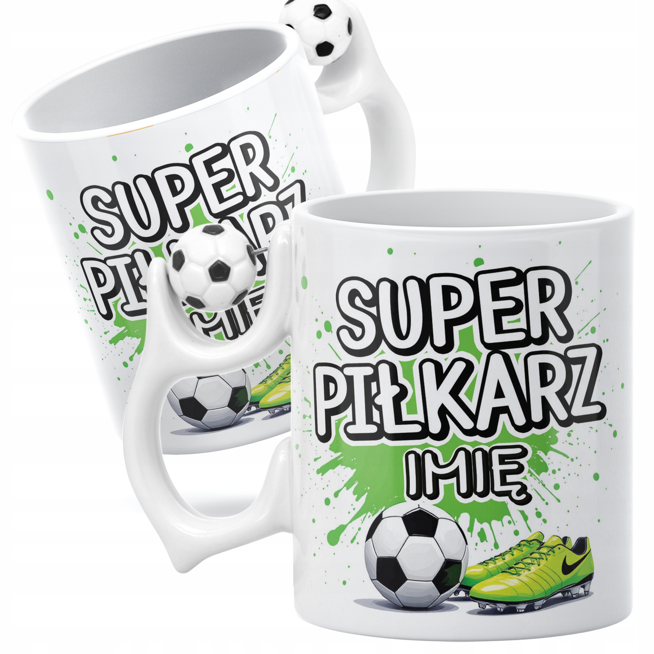 Kubek piłkarski personalizowany Super Piłkarz Dla Piłkarza Prezent