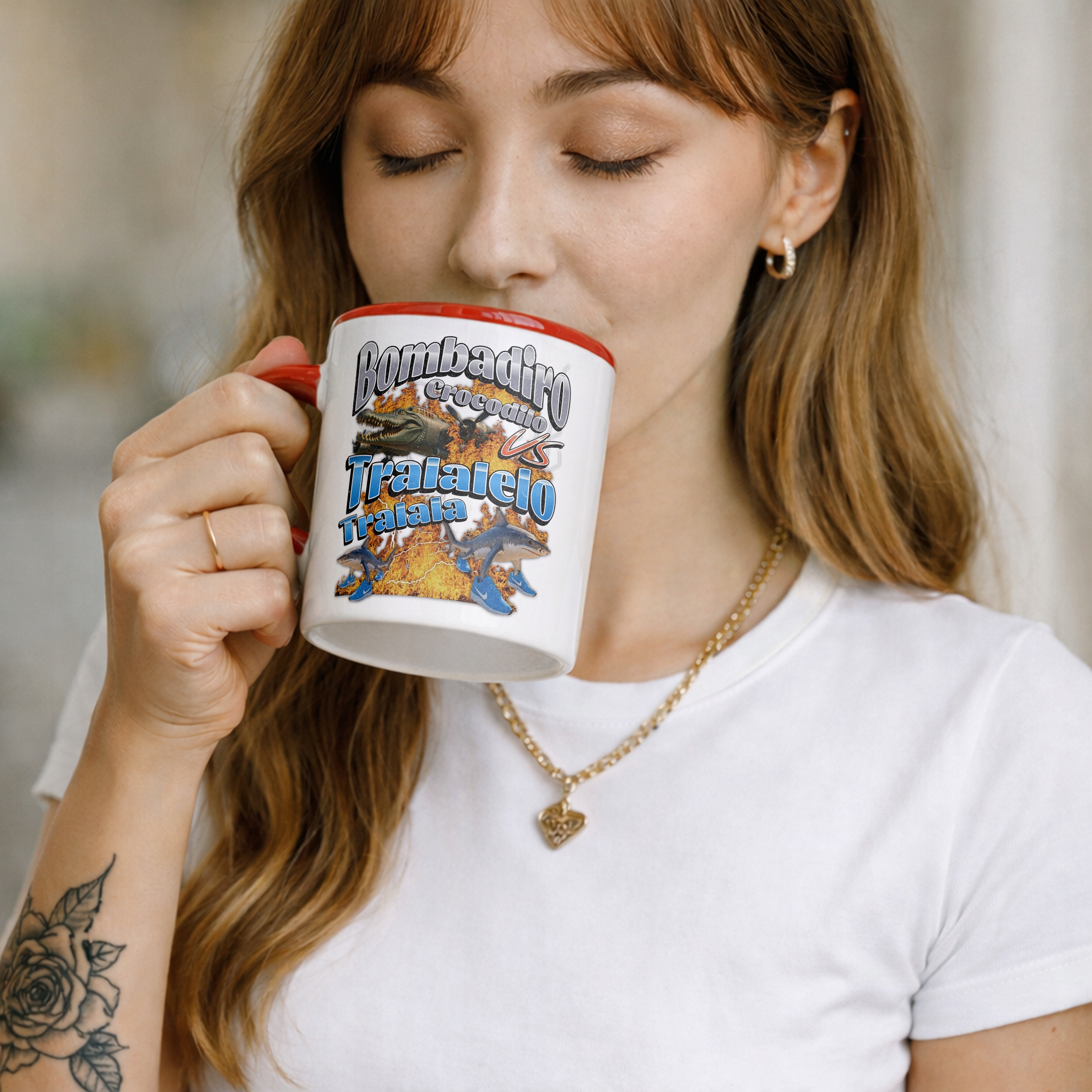 Kubek ceramiczny Bombardino Tralala viral tiktok mem