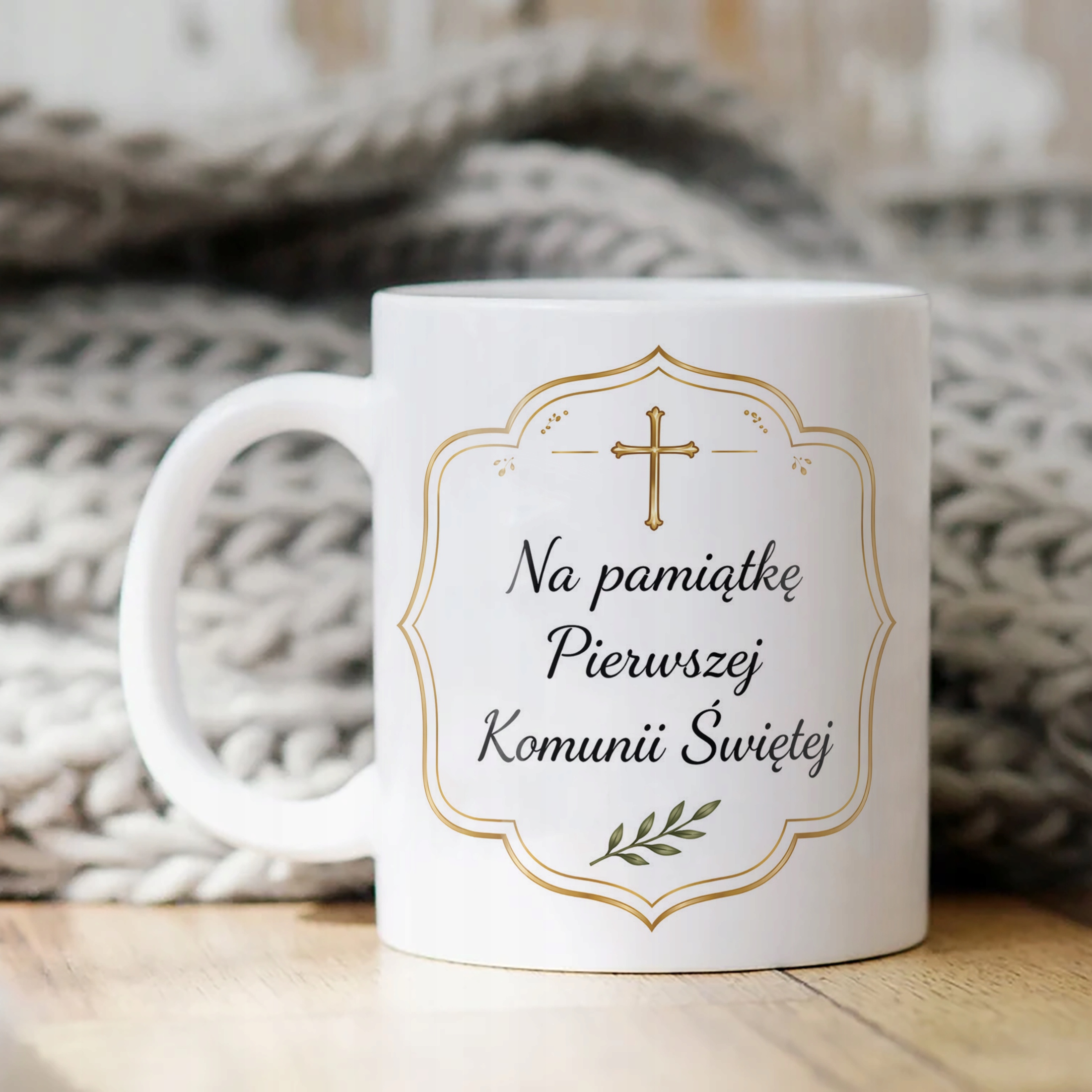 Kubek Pierwsza Komunia Święta dla gości podziękowanie pamiątka