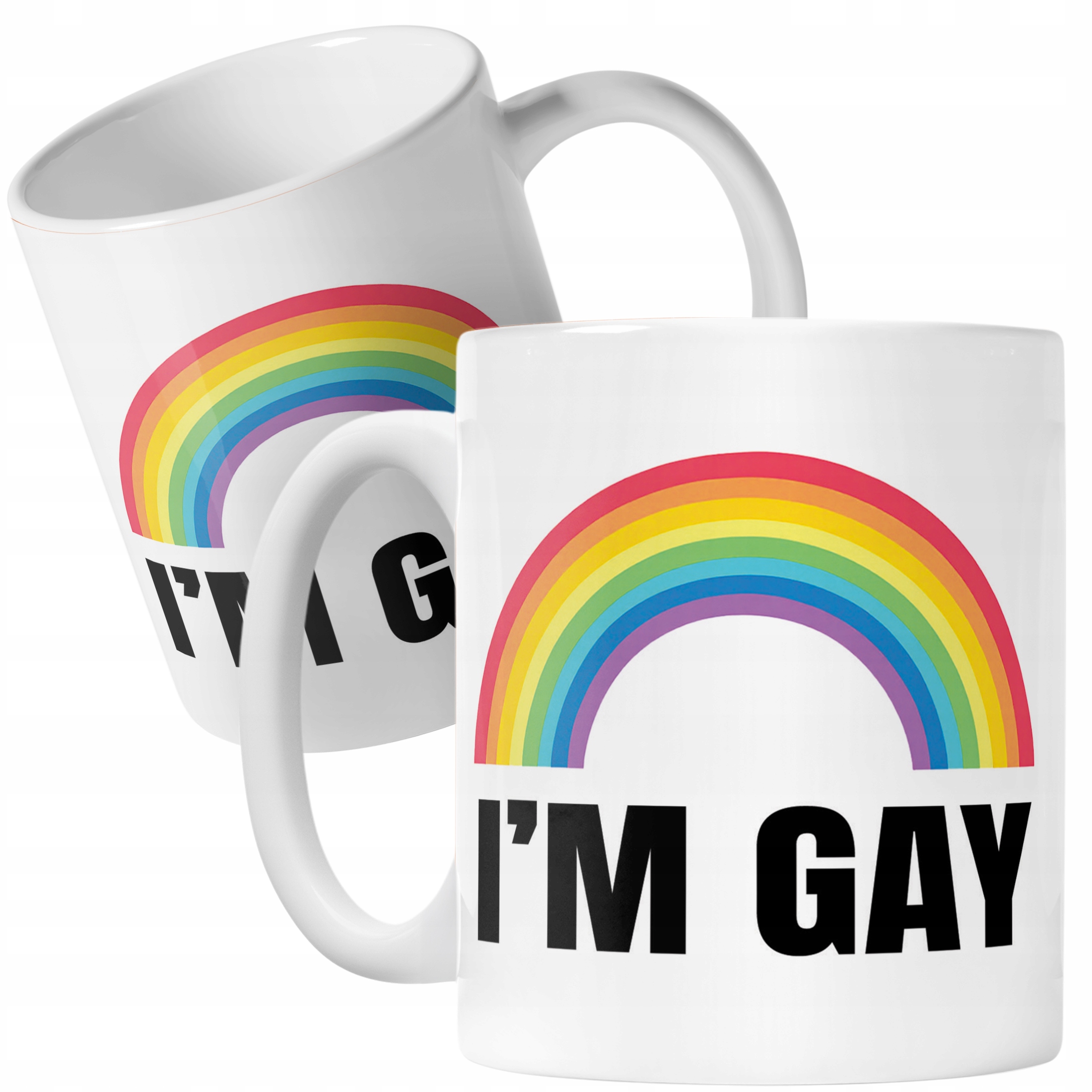 Kubek ceramiczny I’M GAY Tęcza LGBT Jestem Gejem