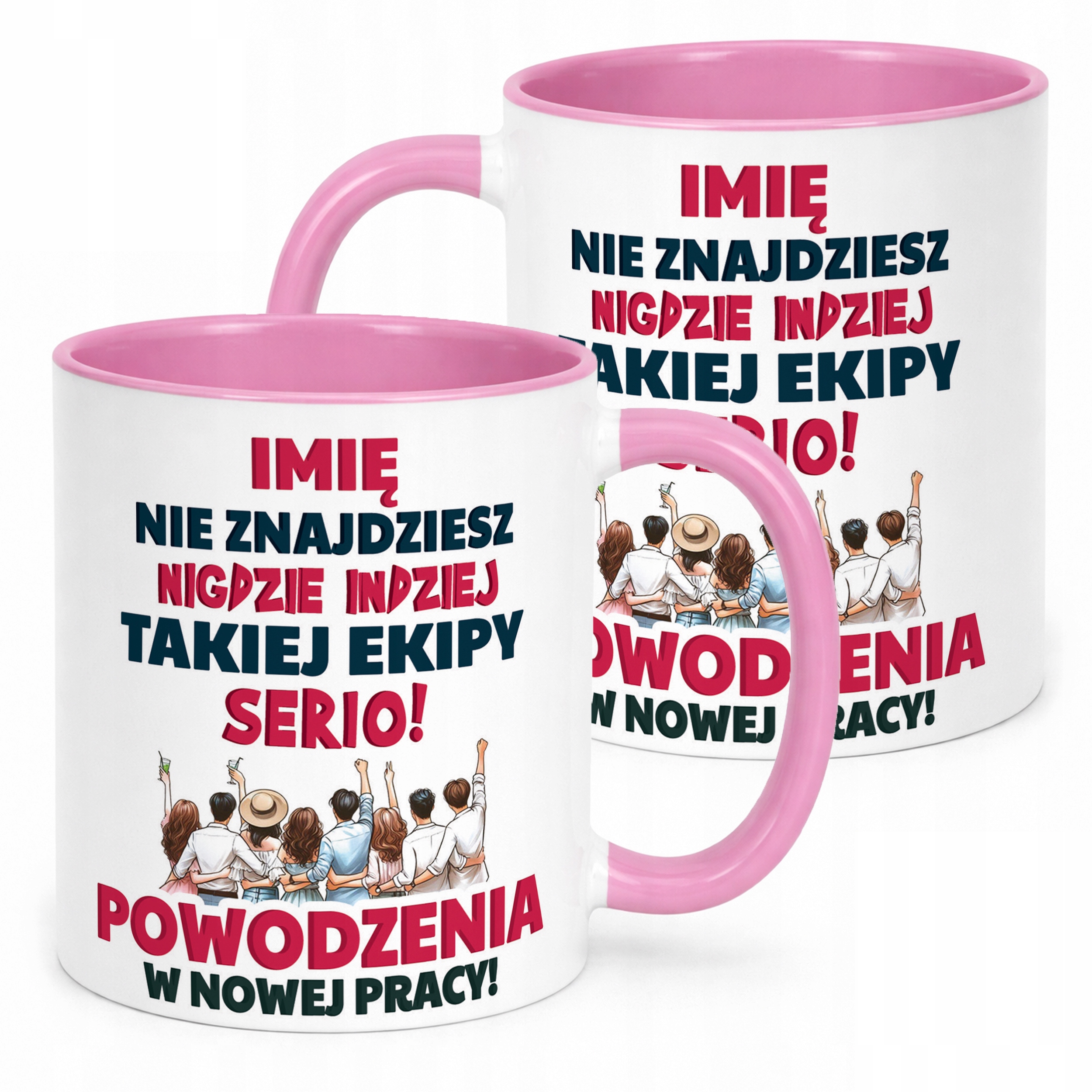 Kubek Różowy Personalizowany Pożeganie Odejście z Pracy Prezent