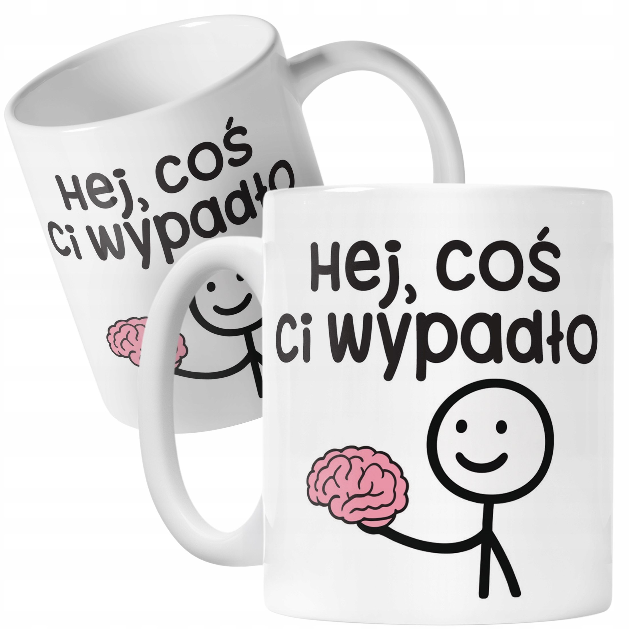 Kubek ceramiczny Hej Coś Ci Wypadło Śmieszny Zabawny Prezent