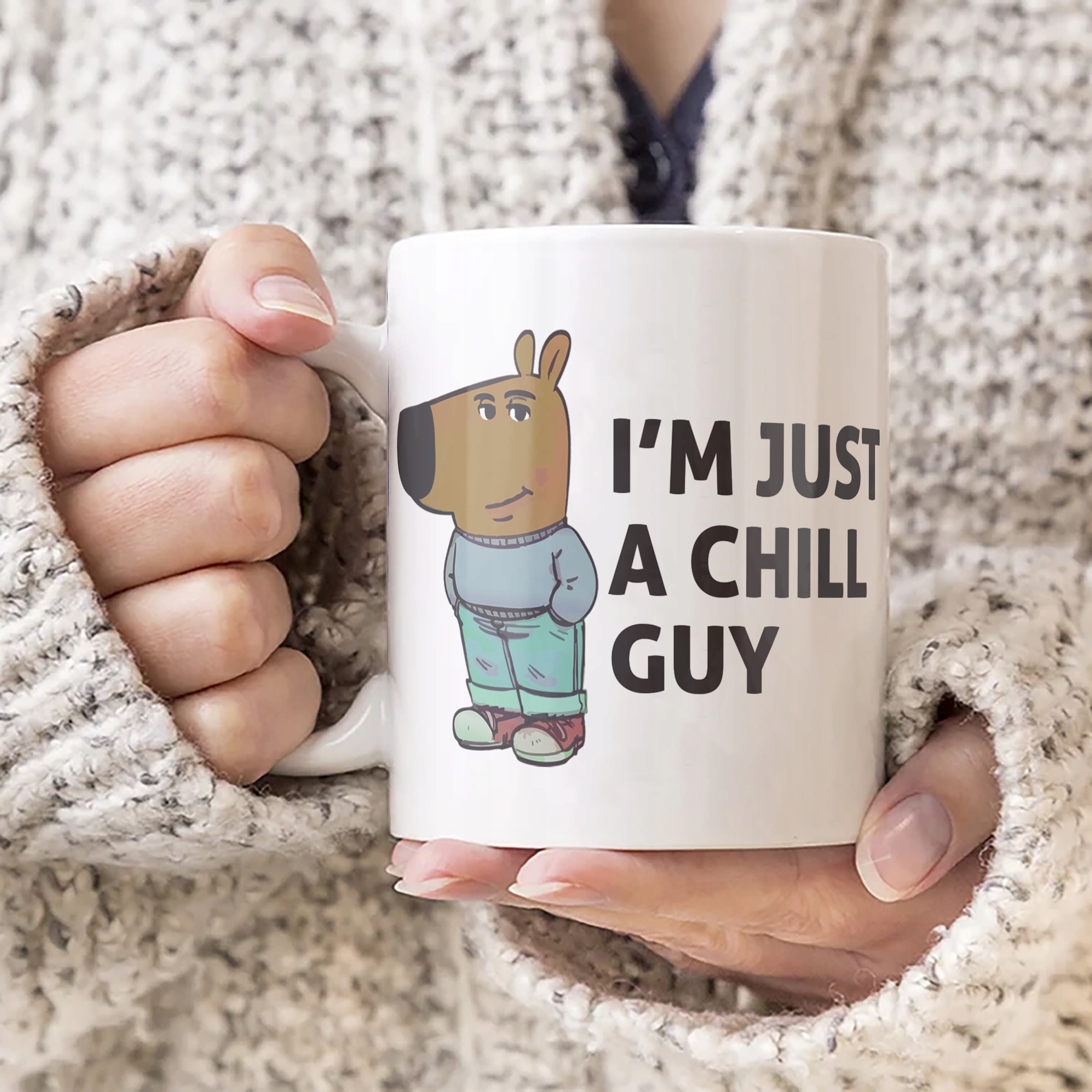 Kubek ceramiczny I’m Just A Chill Guy Zabawny Prezent Upominek