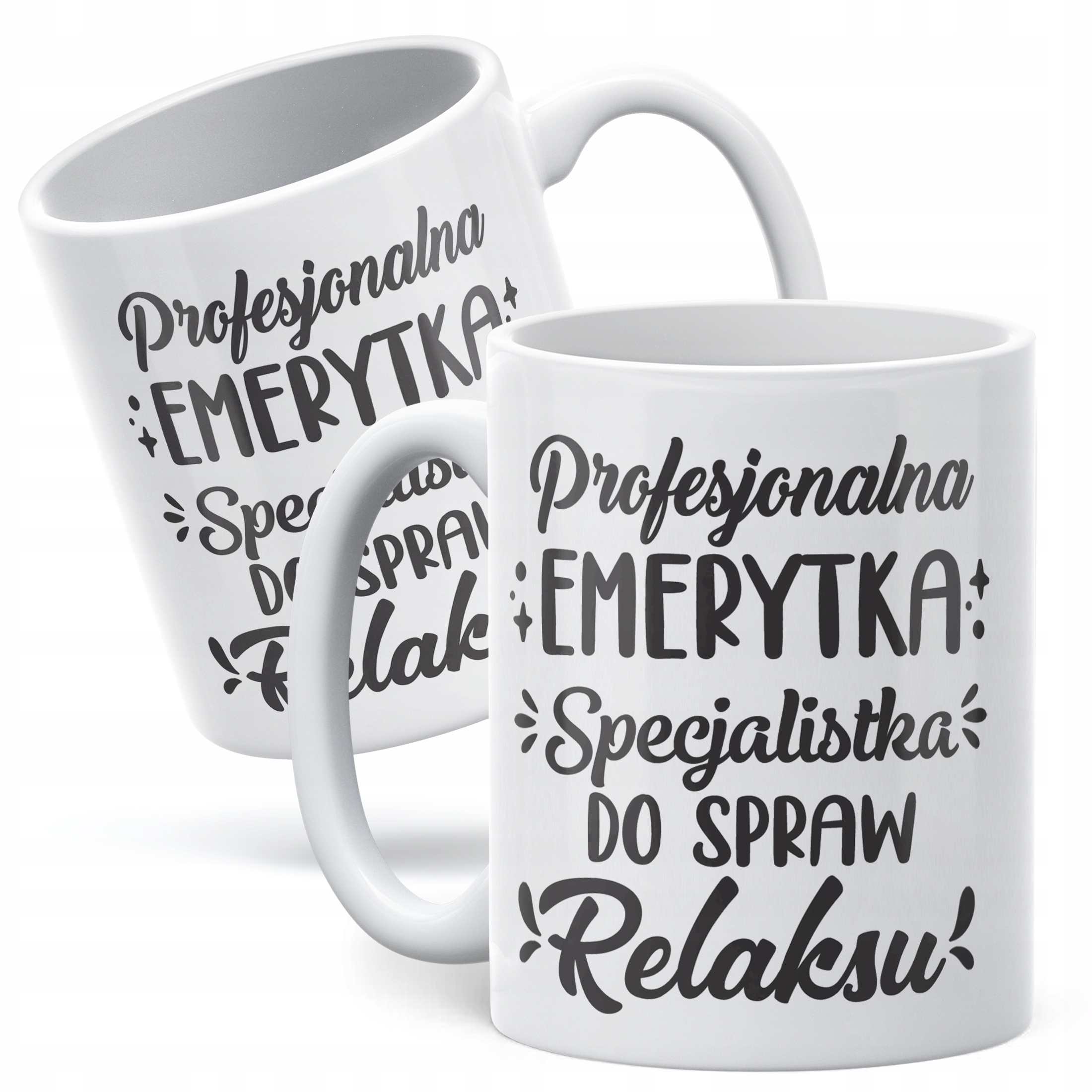 Kubek ceramiczny z okazji Emerytury Dla Emerytki Prezent Upominek