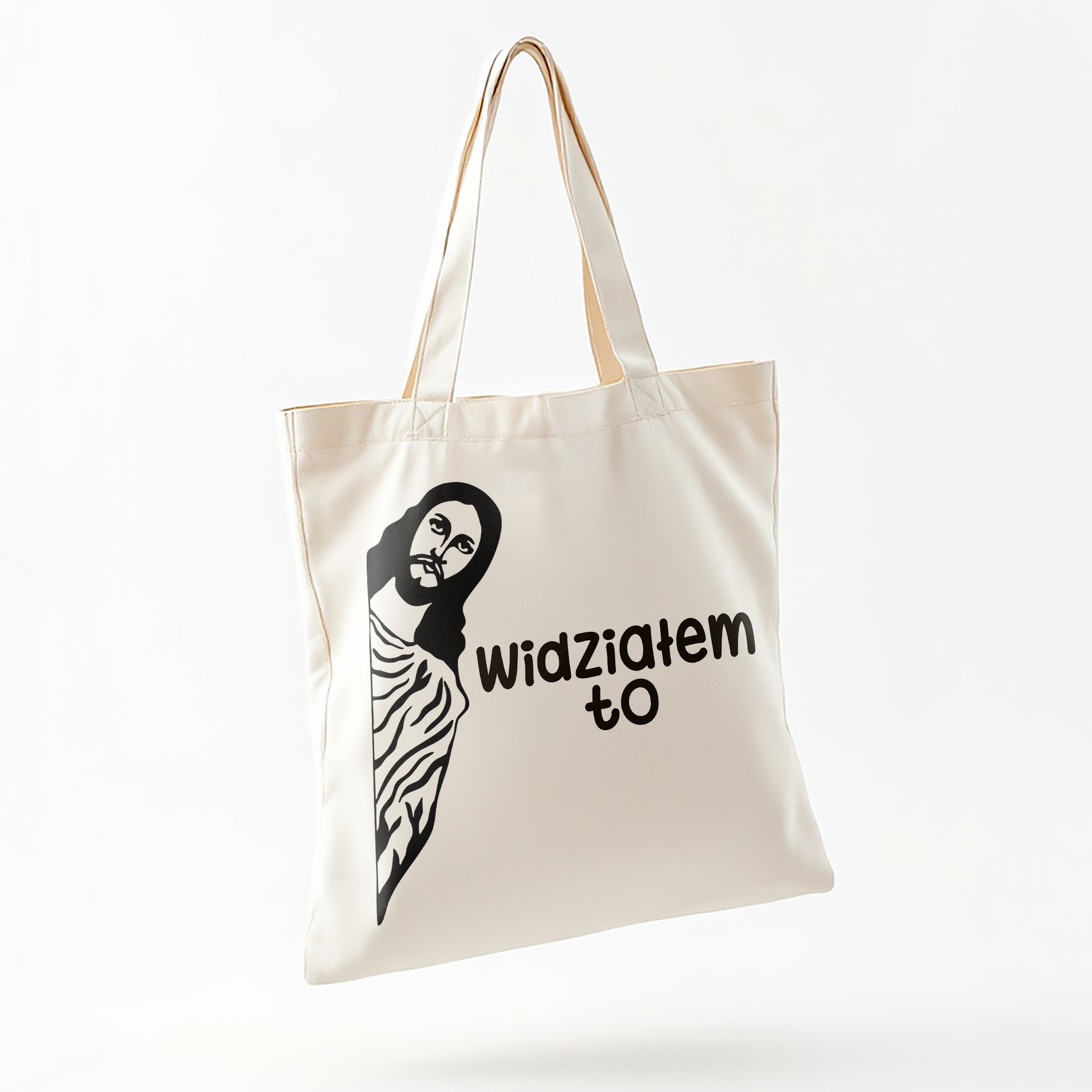 Torba bawełniana na zakupy Widziałem To Jezus Zabawny Prezent