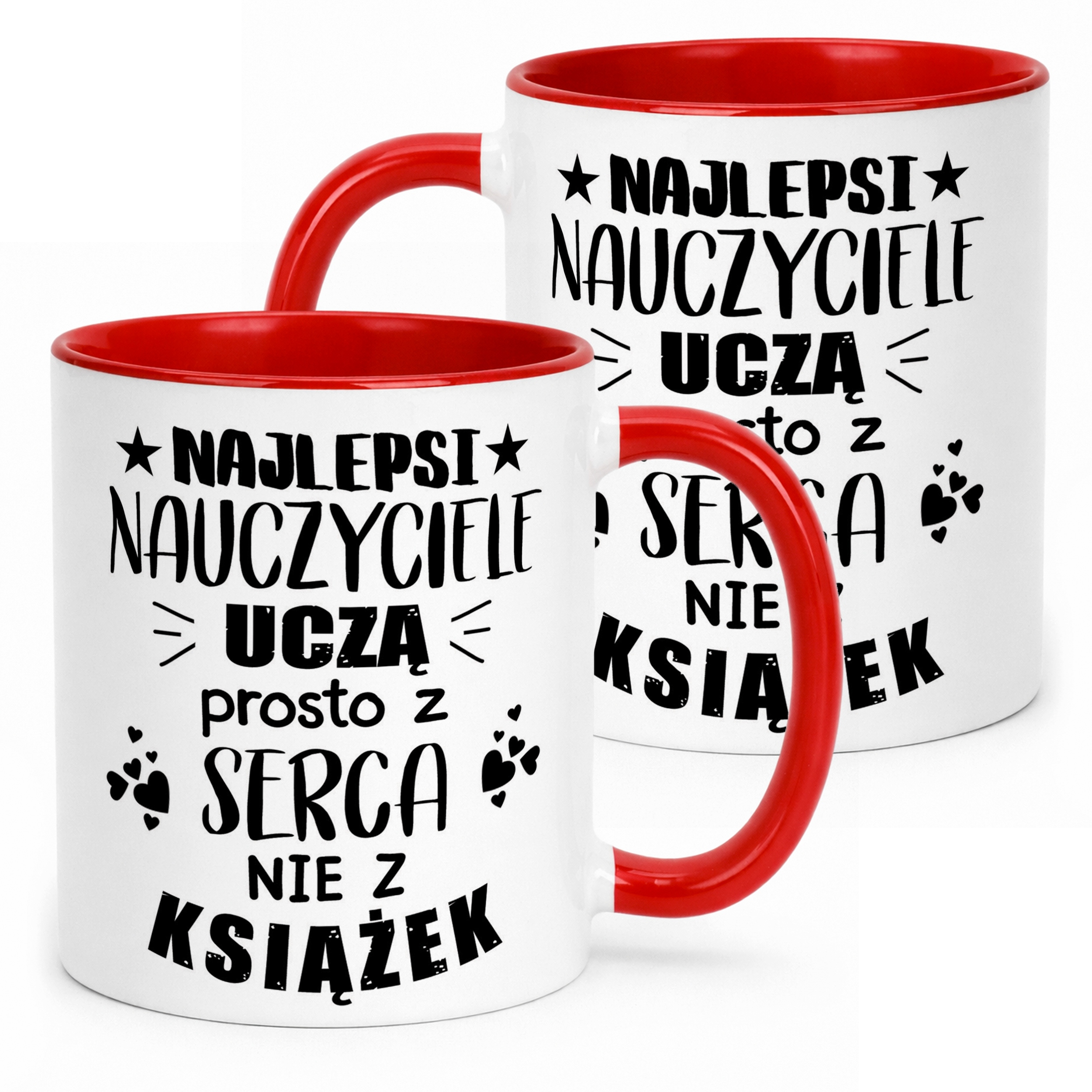 Kubek Czerwony Dla Nauczyciela Nauczycielki Dzień Nauczyciela Prezent