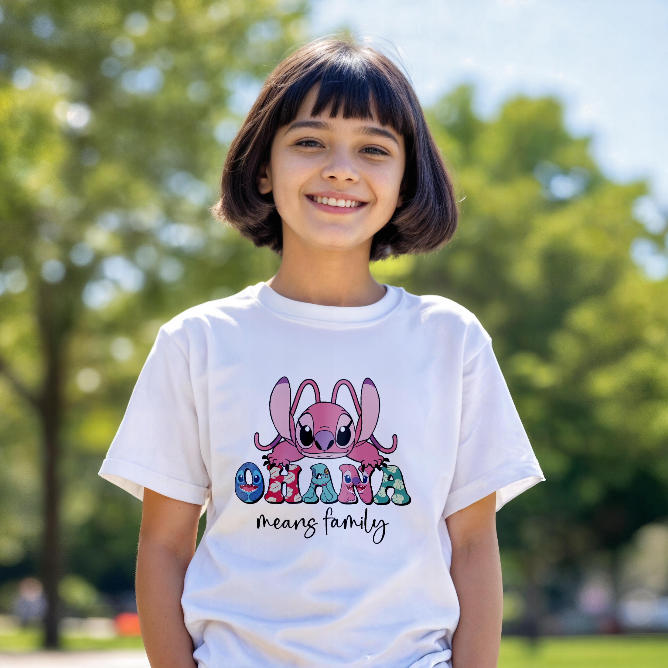 Koszulka biała dziecięca Stitch Lilo i Stich Dla Fanów