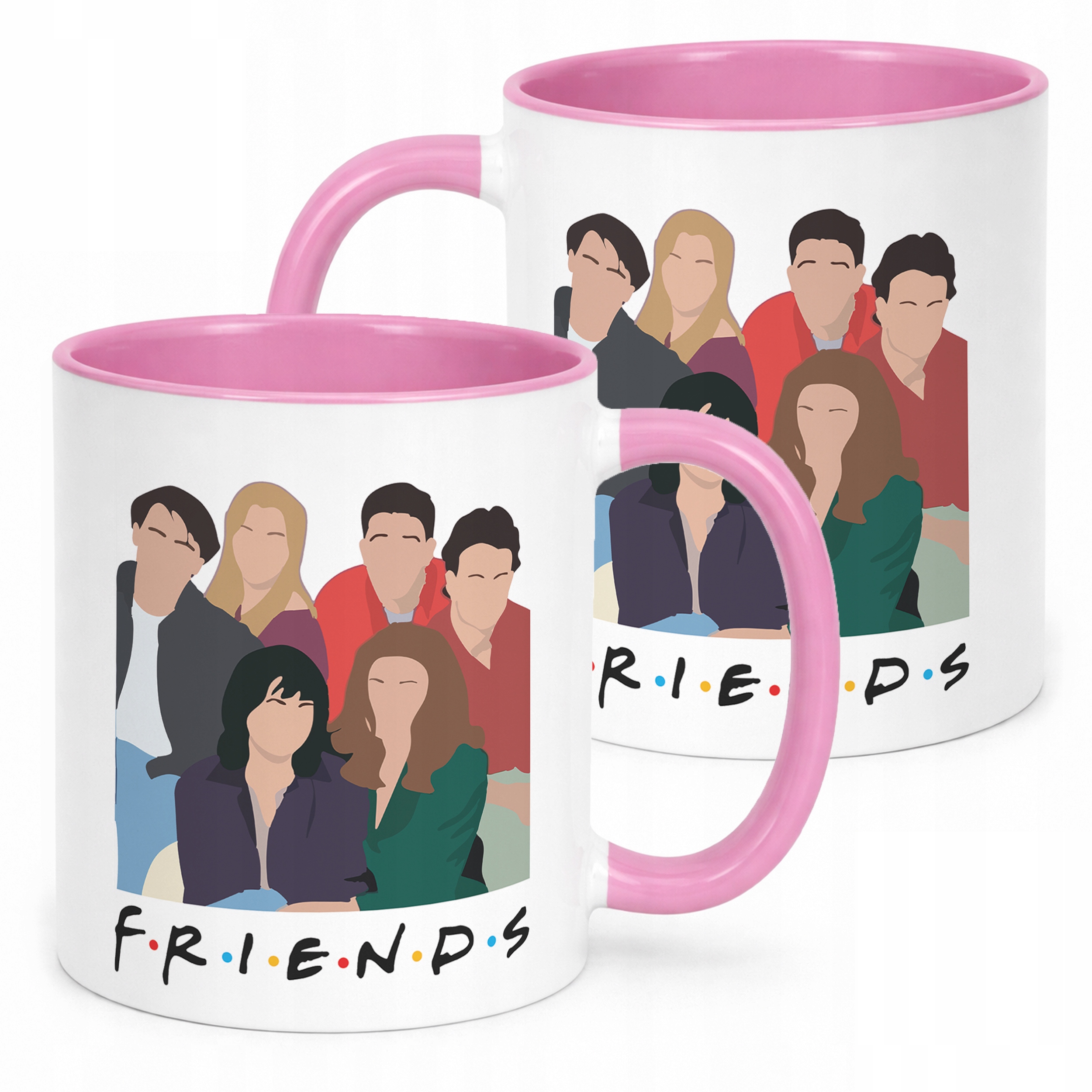 Kubek Różowy Friends Przyjaciele Dla Fanów Serialu Prezent Upominek