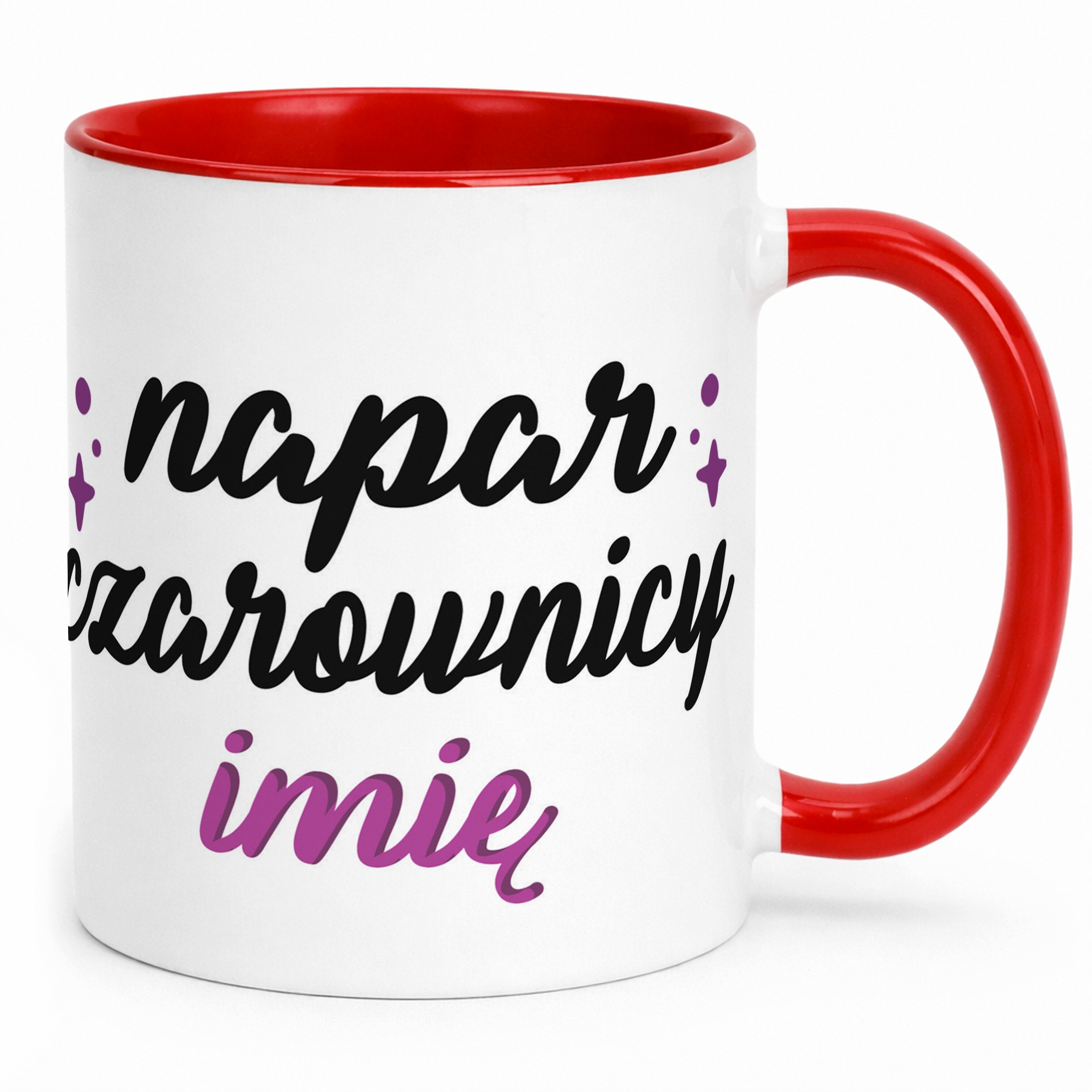 Kubek Czerwony Personalizowany Jesienny Napar Wiedźmy Prezent Upominek