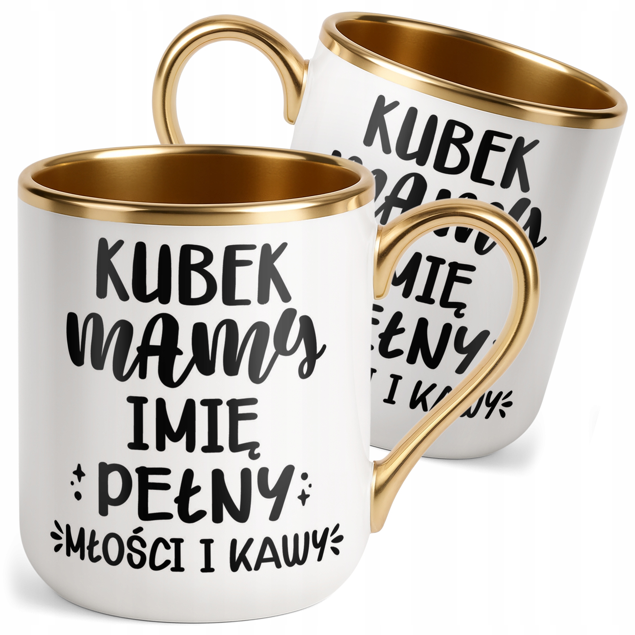 Kubek Premium Złoty Personalizowany Dzień Matki Dla Mamy Prezent Upominek