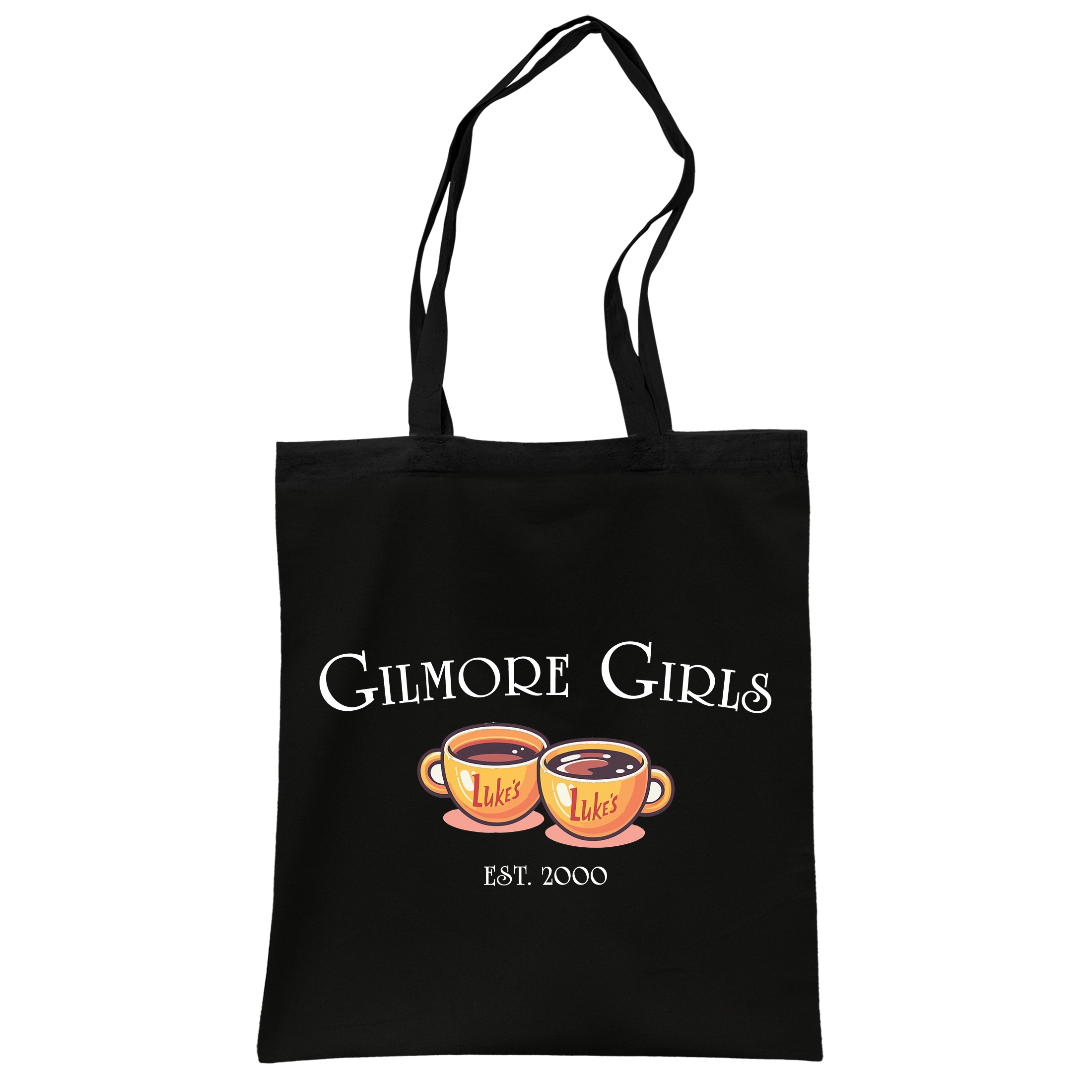 Torba bawełniana czarna na zakupy Gilmore Girls Dla Fanów Prezent