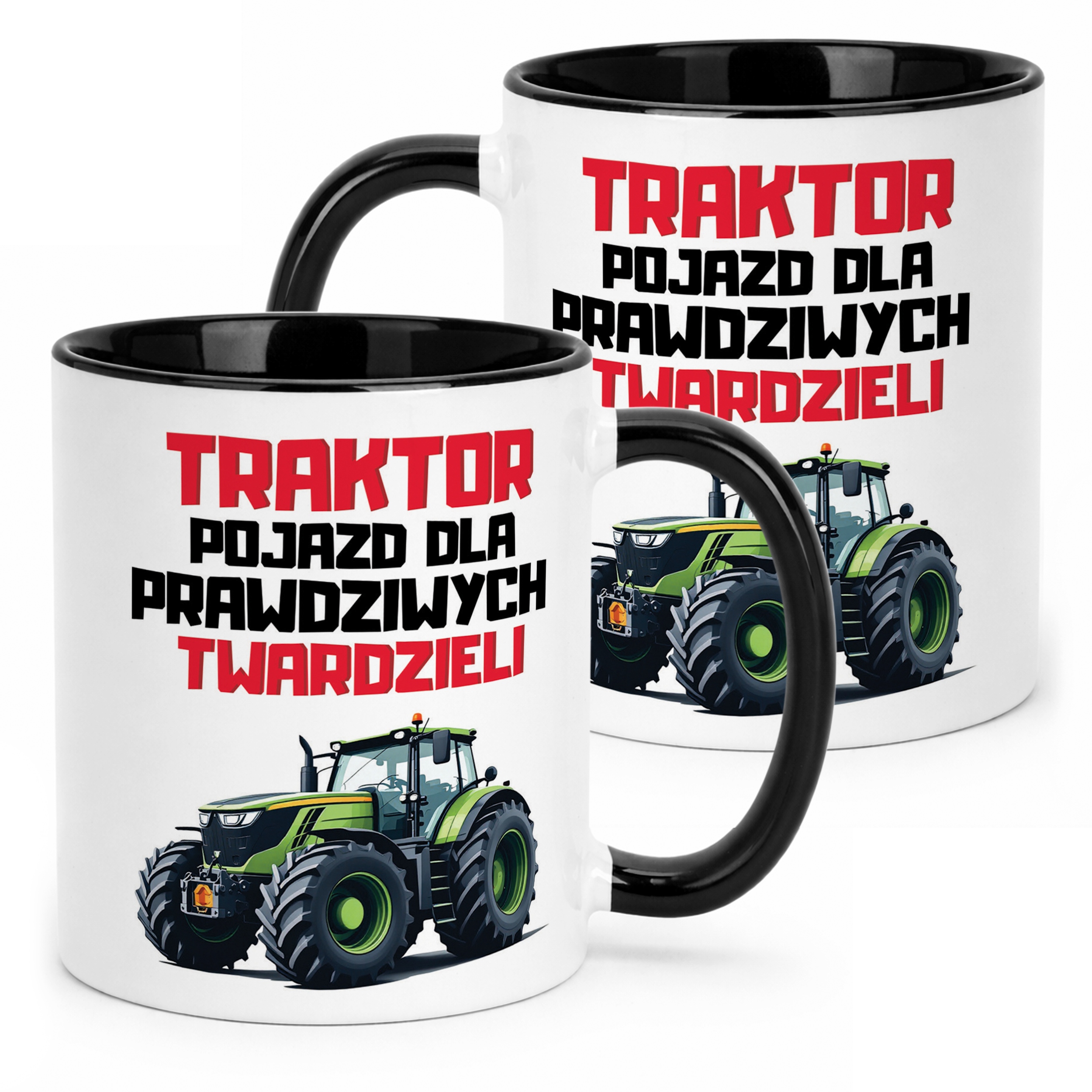 Kubek Czarny Rolnik Dla Rolnika Traktor Zabawny Prezent Upominek