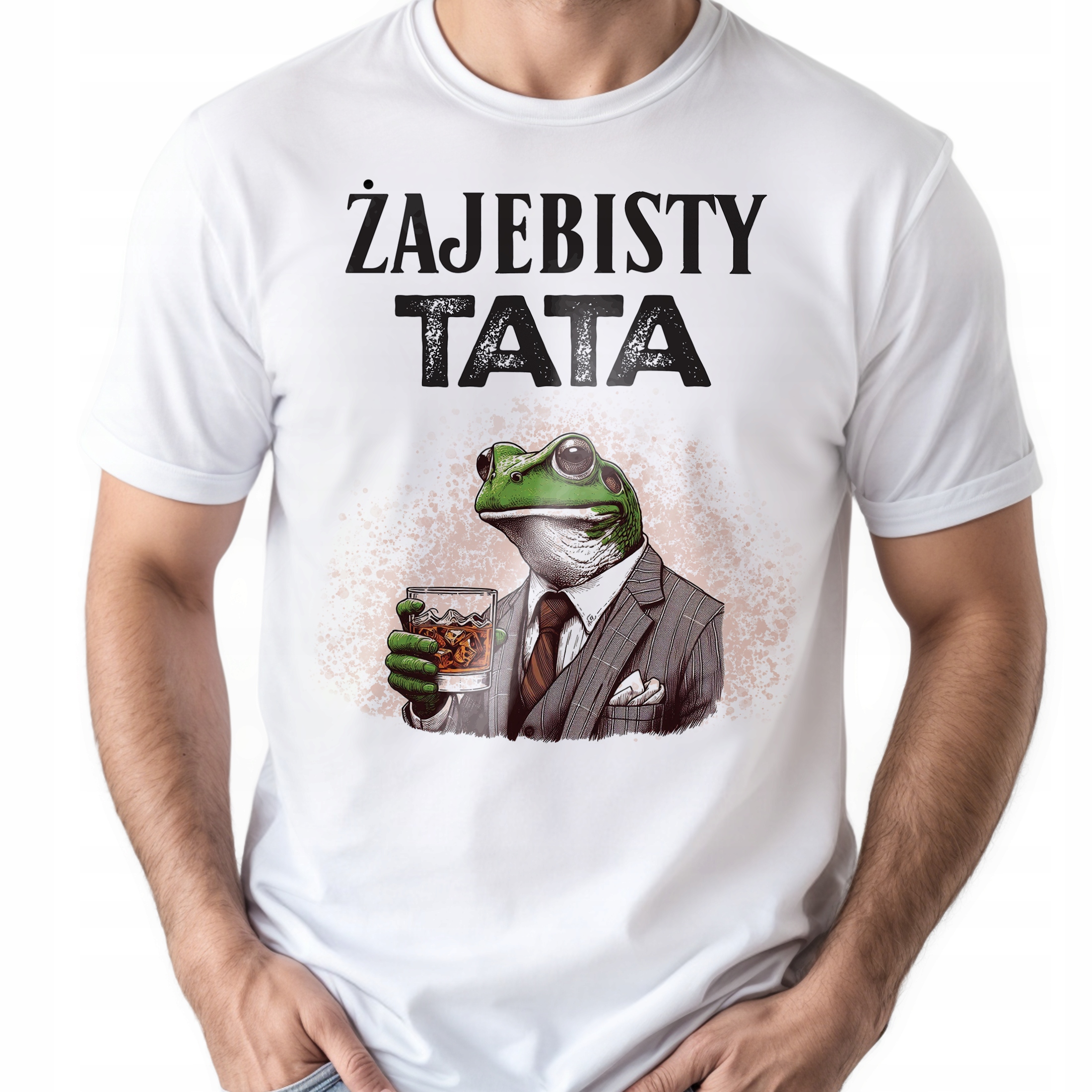 Koszulka biała męska Dzień Ojca Dla Taty Prezent r. 3XL