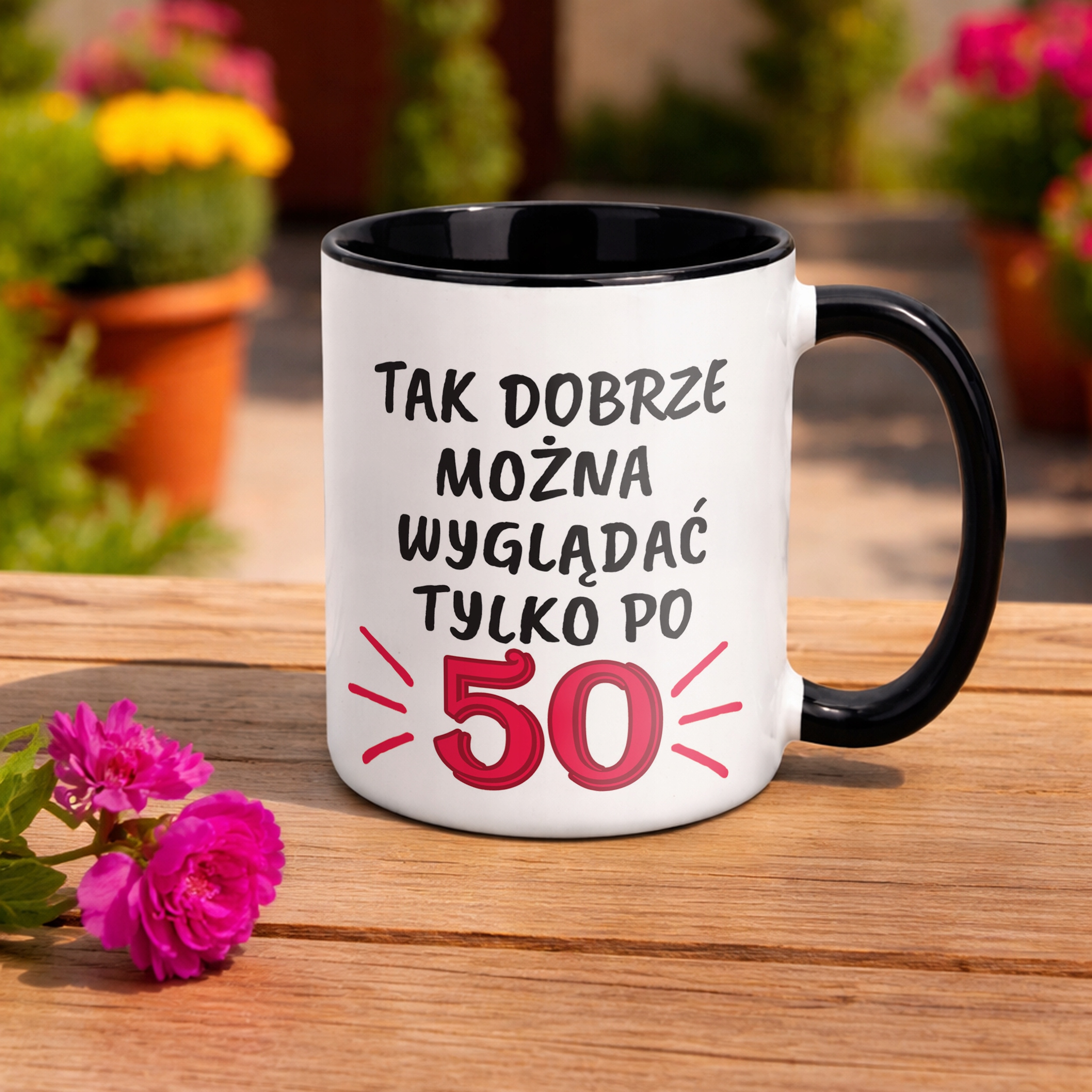 Kubek Czarny Tak Dobrze Można Wyglądać 50 Urodziny Prezent