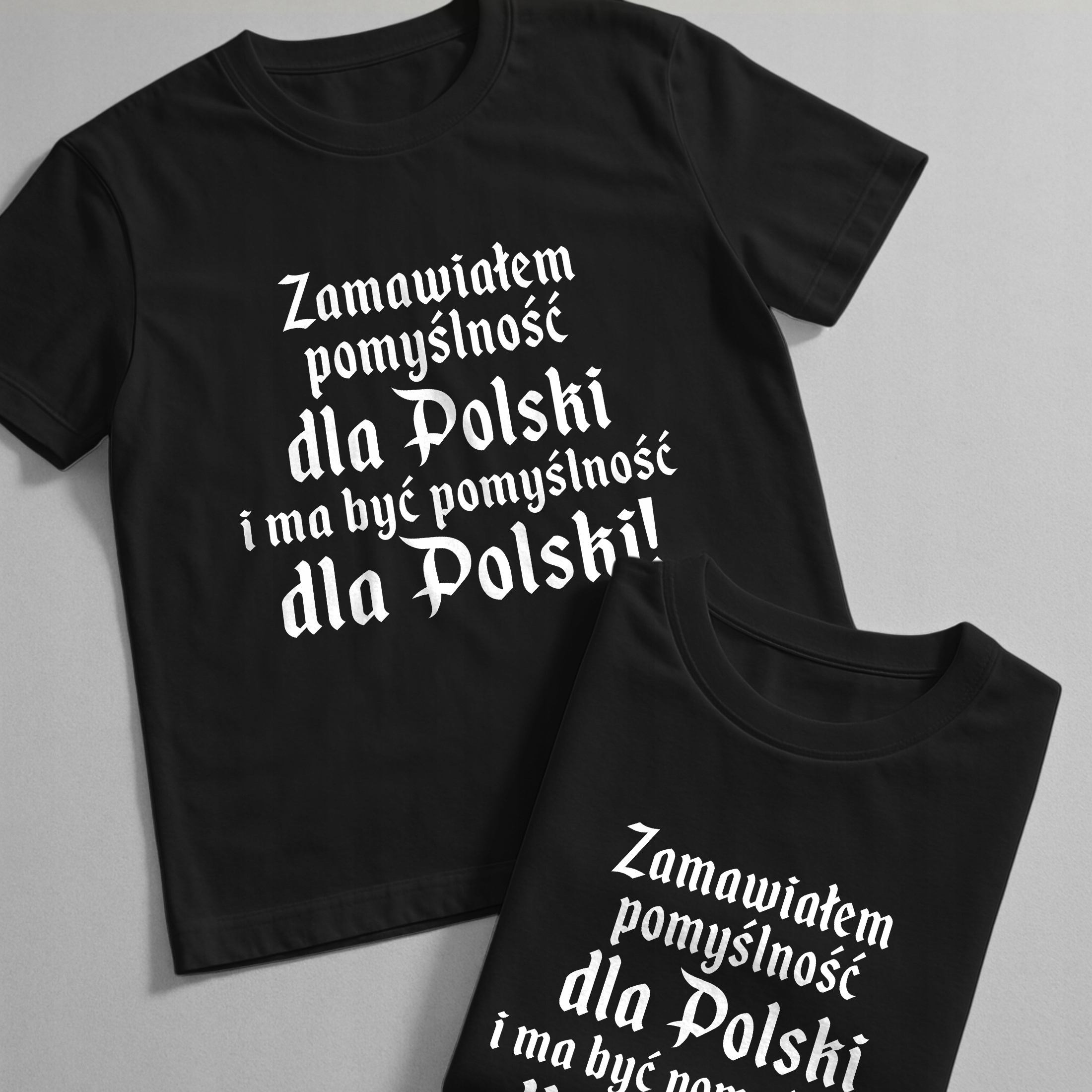 Koszulka czarna męska 1670 Zamawiałem Pomyślność Dla Polski
