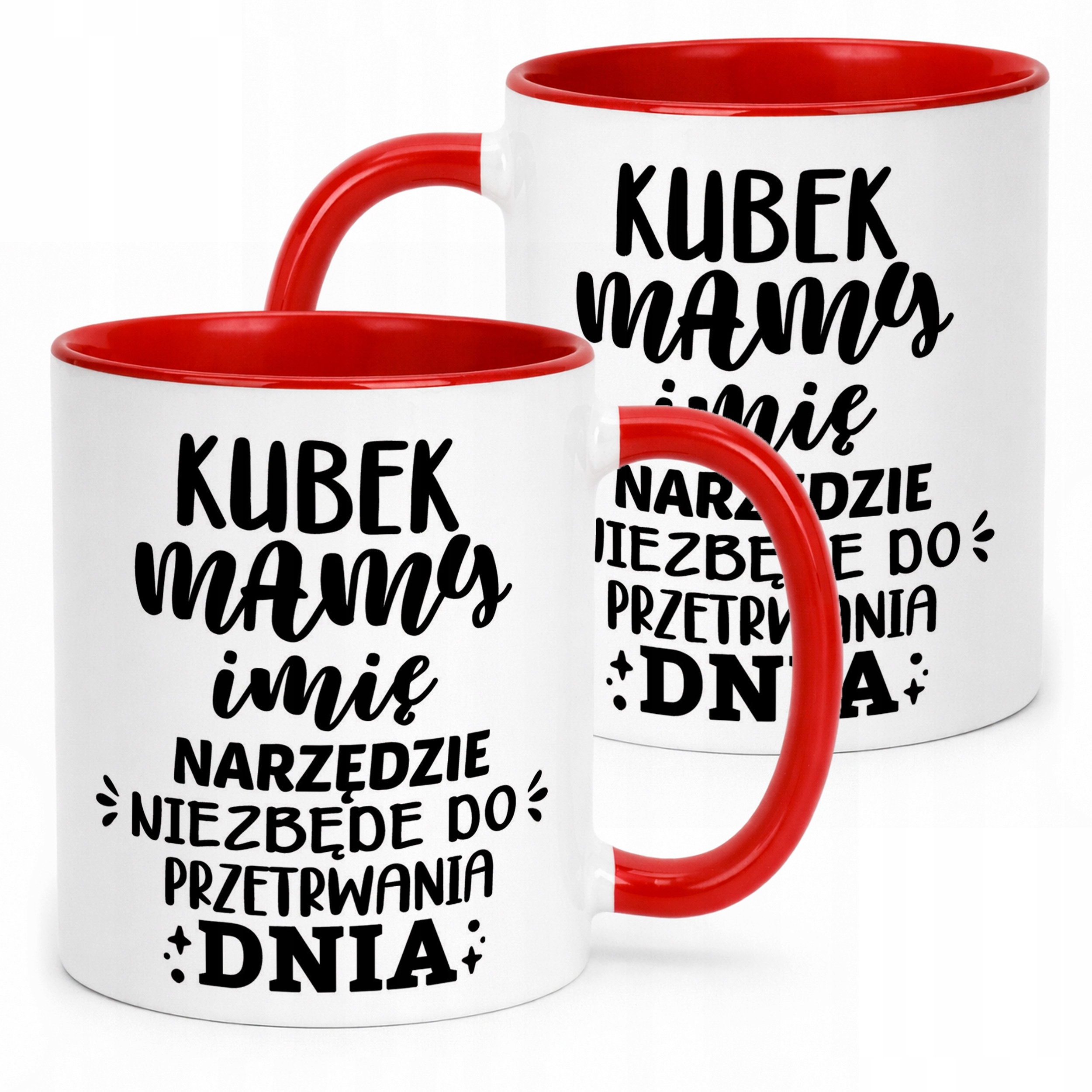 Kubek Czerwony Personalizowany Dzień Matki Dla Mamy Prezent Upominek
