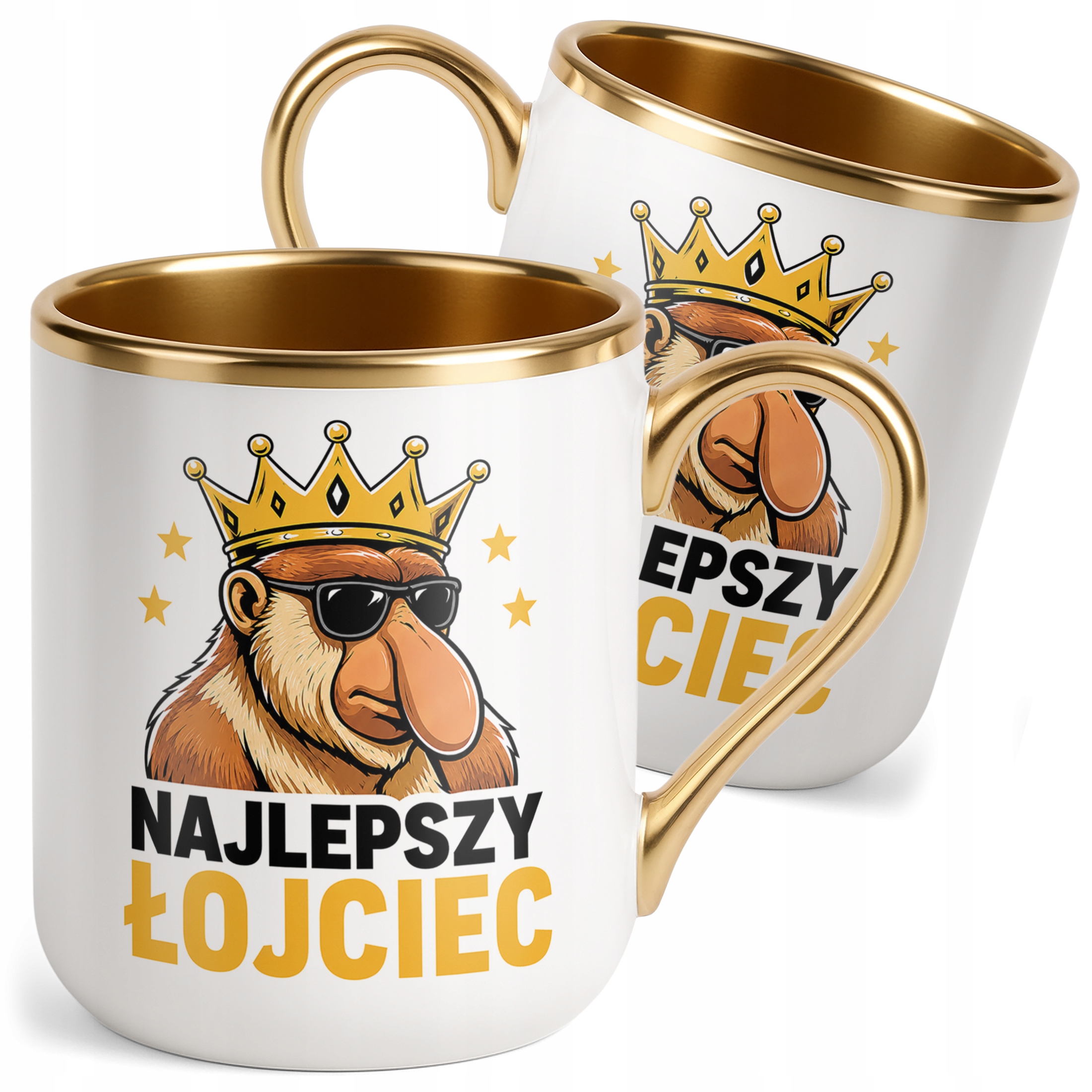 Kubek Premium Złoty Dzień Ojca prezent dla taty miły upominek