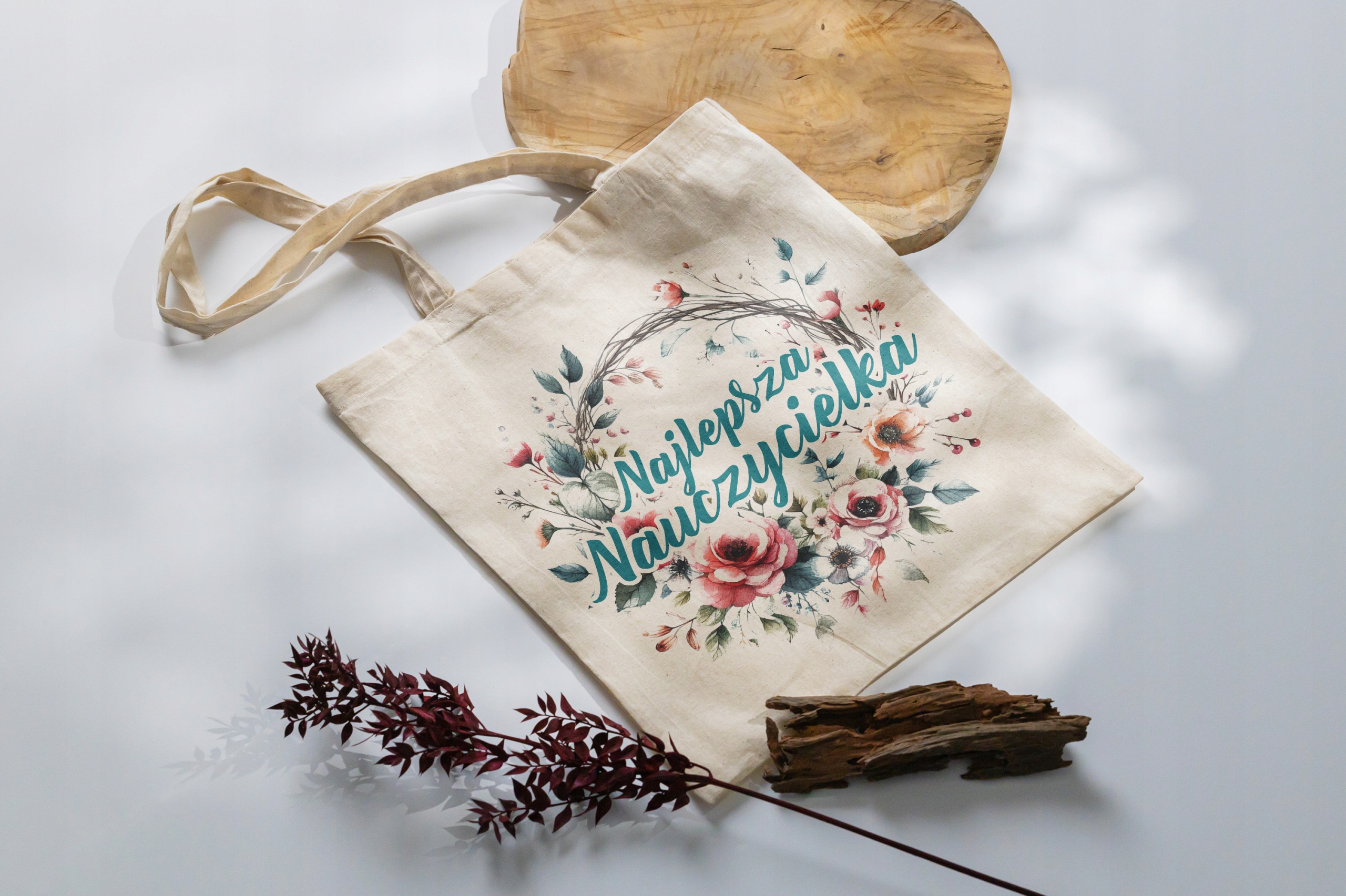 Zestaw kubek + torba Najlepsza Nauczycielka Dzień Nauczyciela Prezent