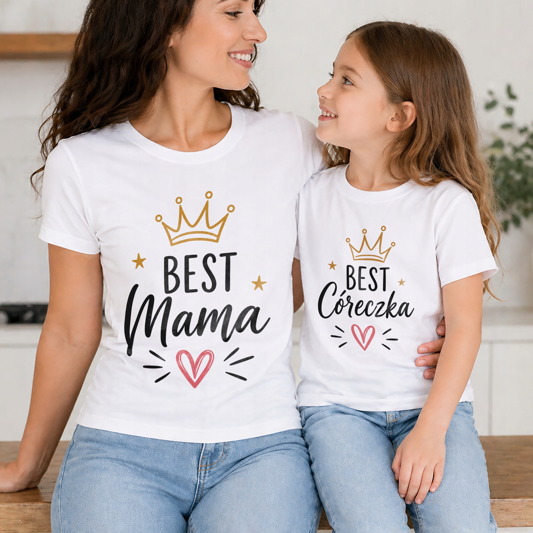 Koszulki mama córka zestaw prezent na Dzień Matki komplet dla mamy super