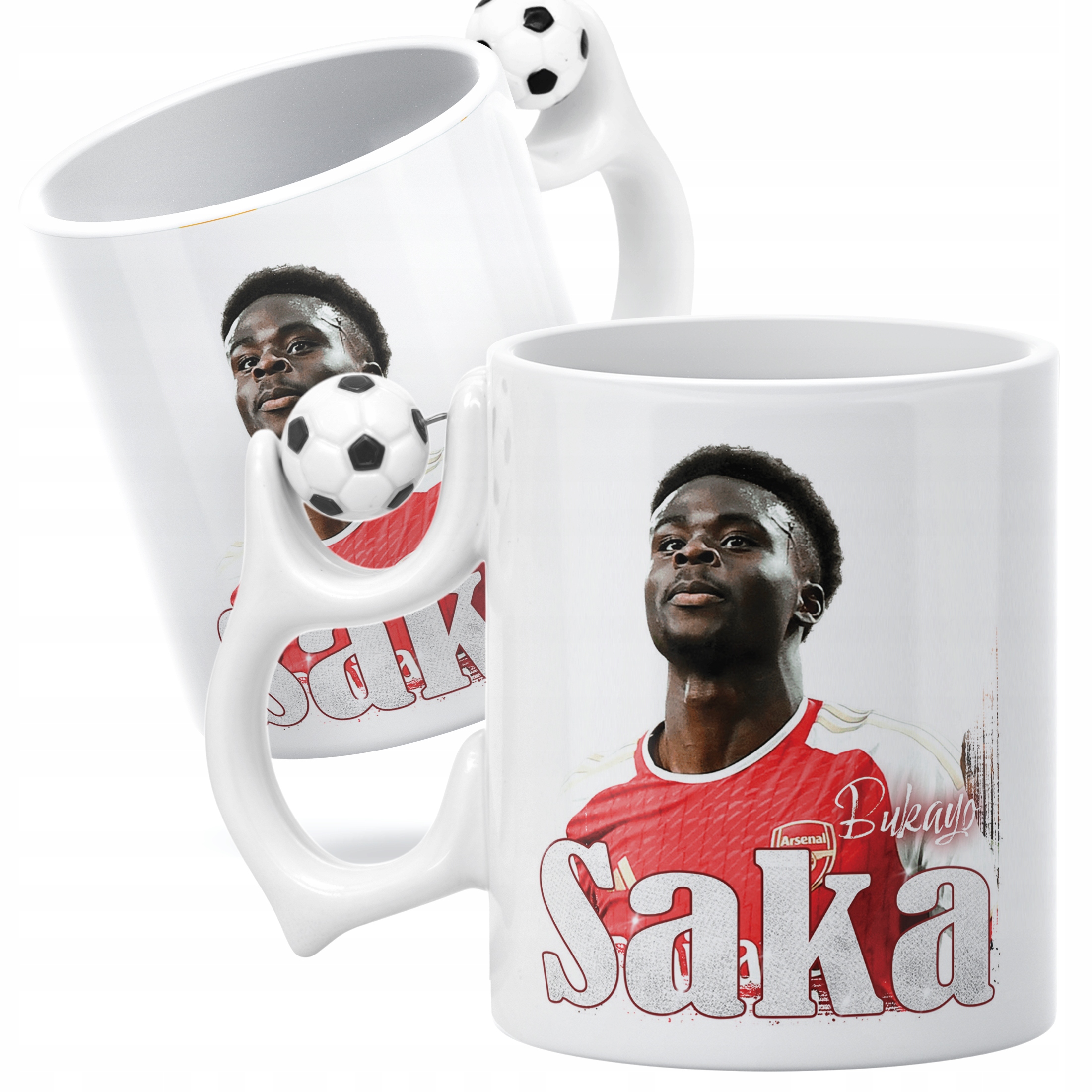 Zestaw Kubek Piłkarski + Podkładka pod mysz Bukayo Saka Arsenal
