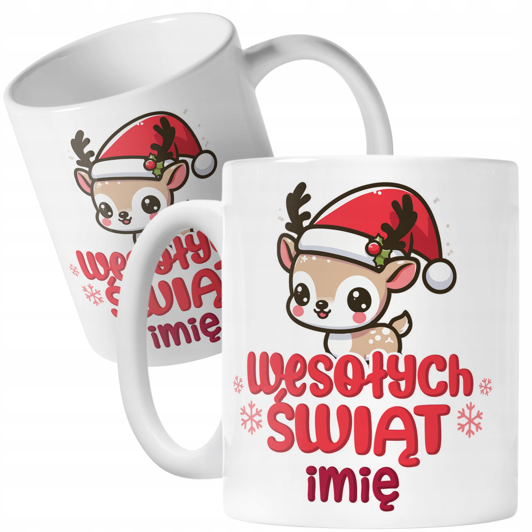 Kubek Ceramiczny Personalizowany Świąteczny Boże Narodzenie Prezent
