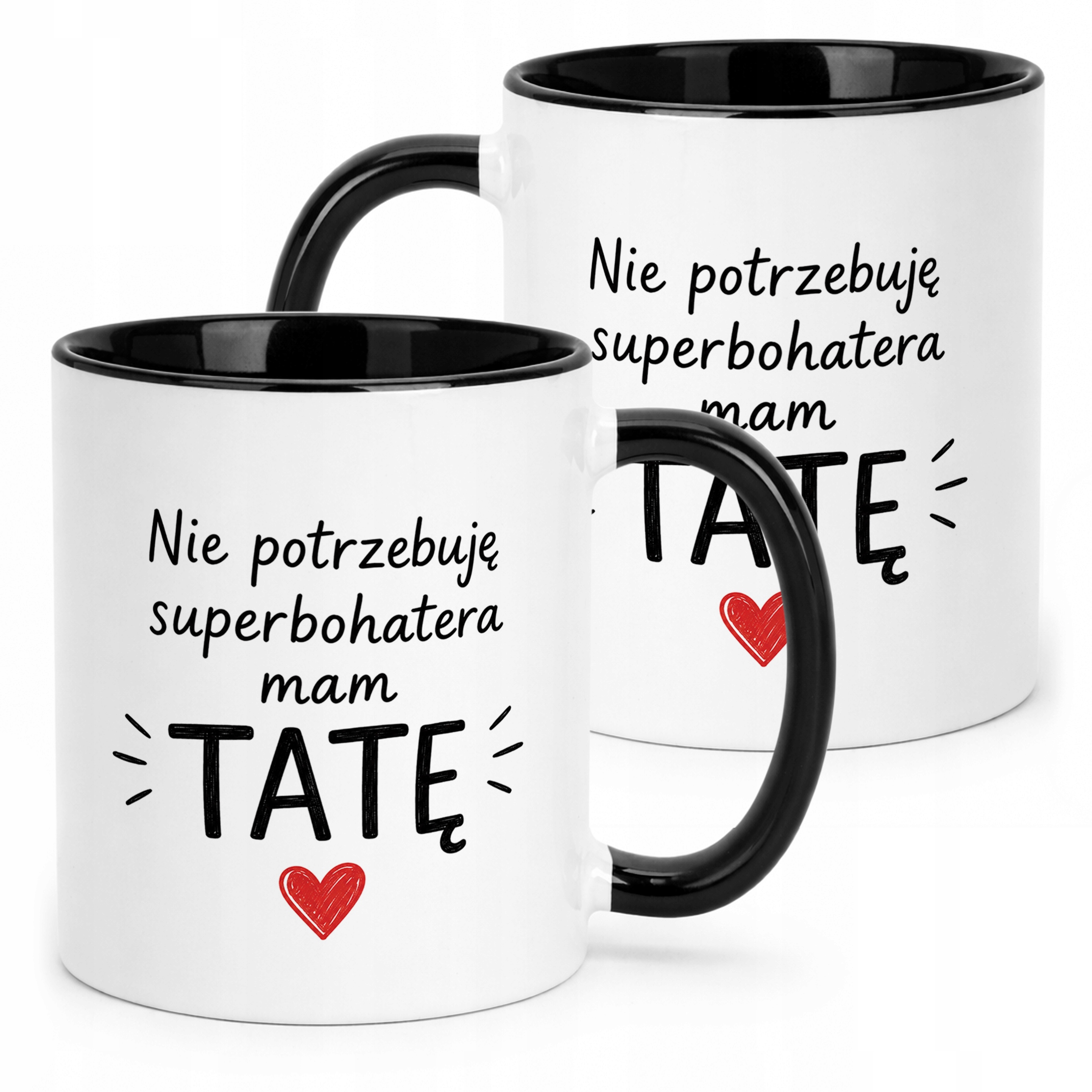 Kubek Czarny upominek na Dzień Ojca prezent dla taty
