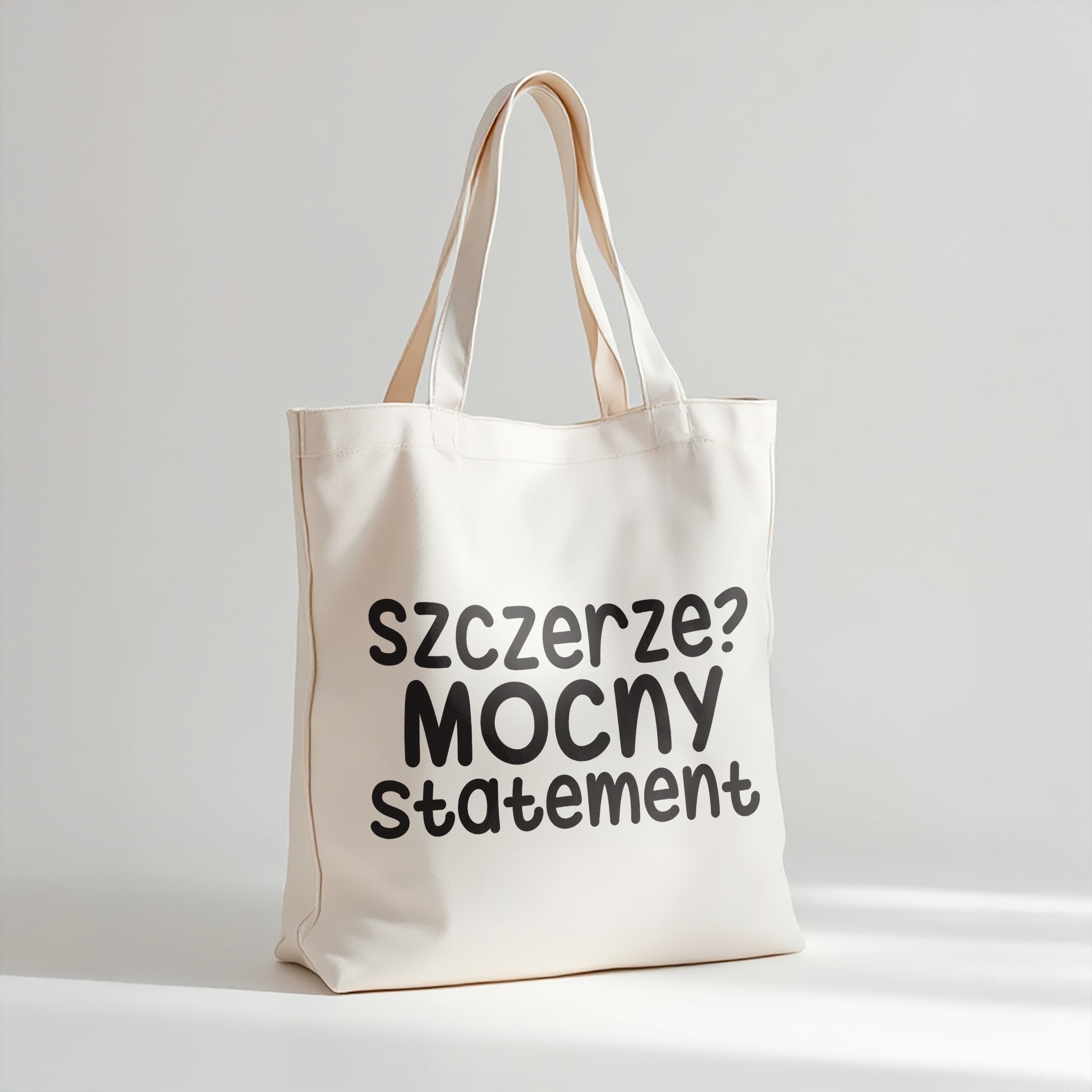 Torba bawełniana premium Szczerze Mocny Statement Zabawny Prezent