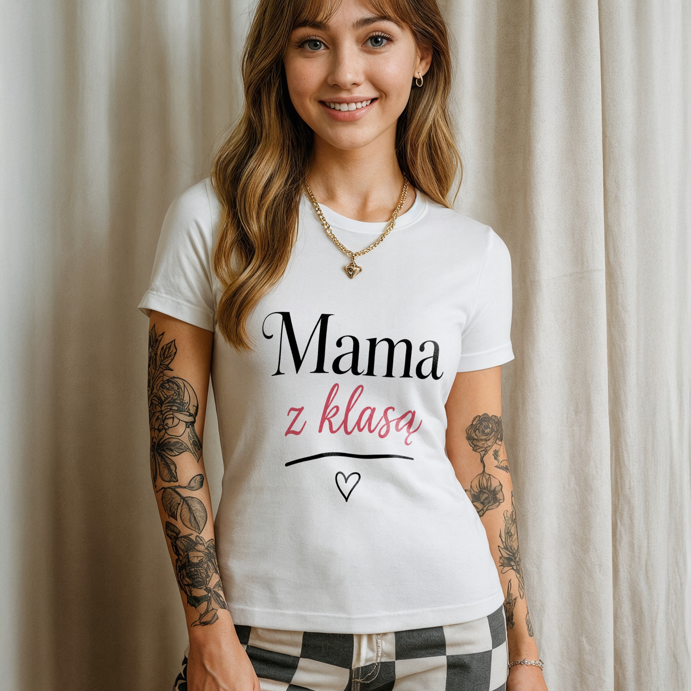 Koszulka biała damska Dzień Matki Dla Mamy Prezent Upominek r. S