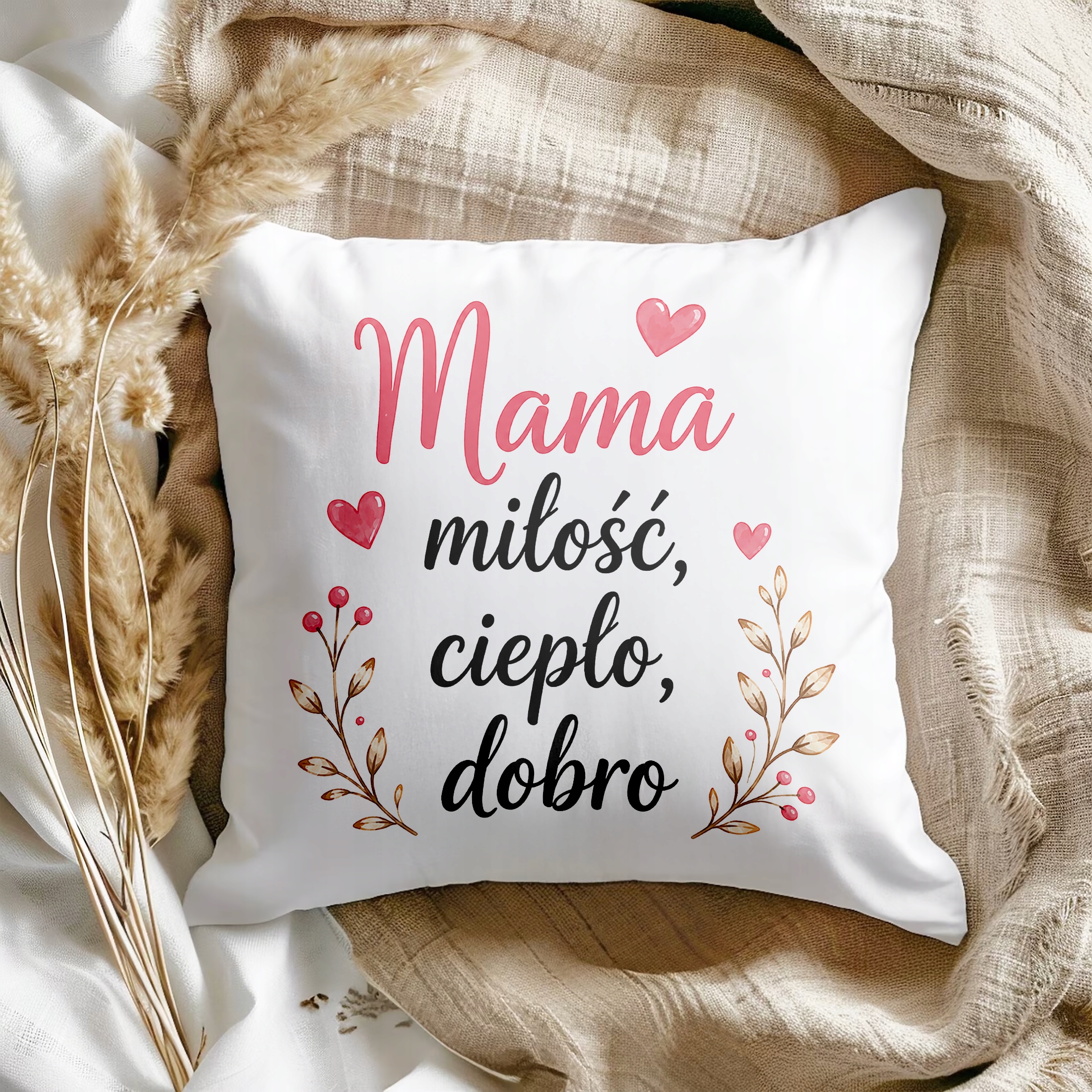 Dzień Matki prezent dla mamy poduszka 38x38cm oryginalny prezent dla mamy