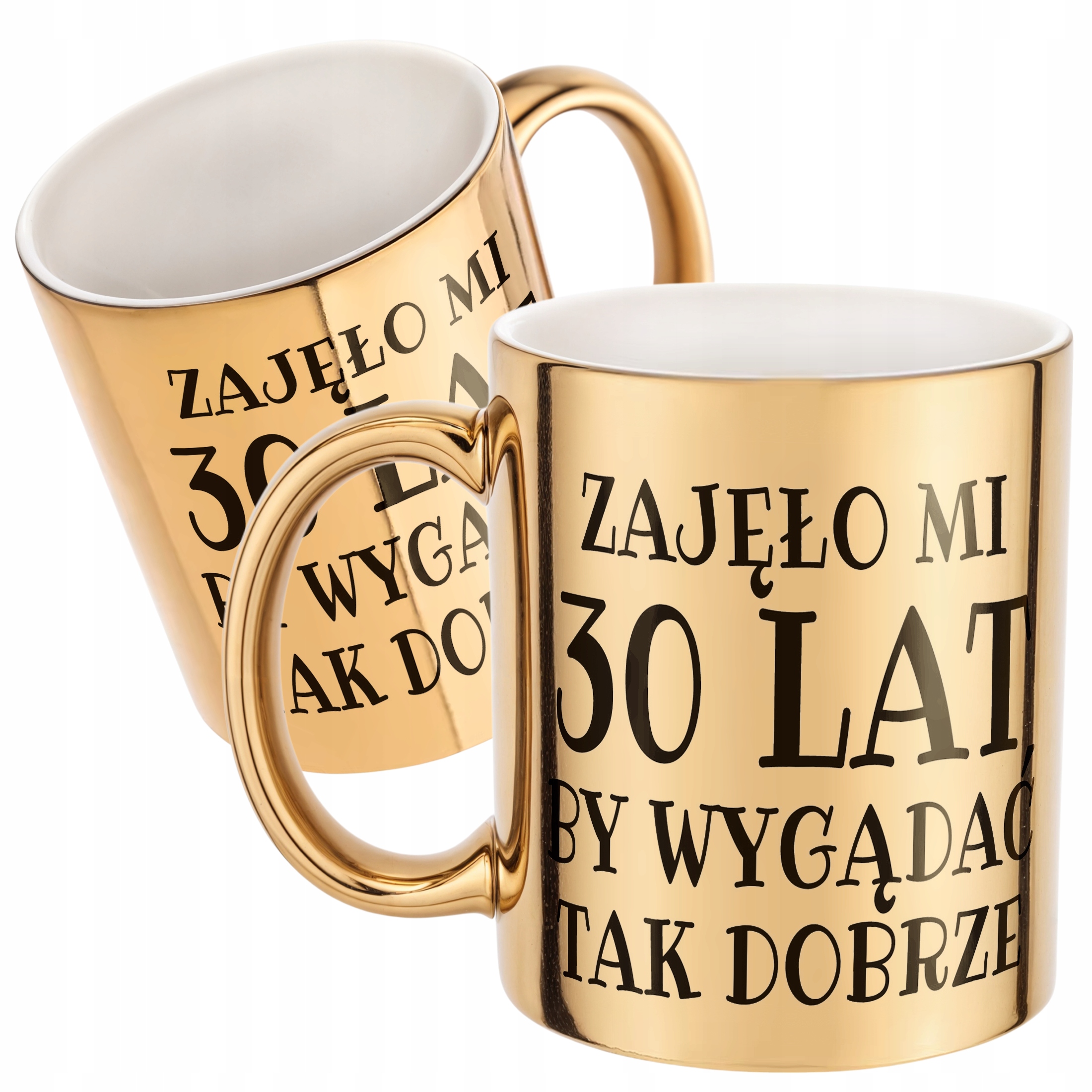 Złoty kubek Zajęło Mi 30 Lat Na Urodziny Prezent Upominek
