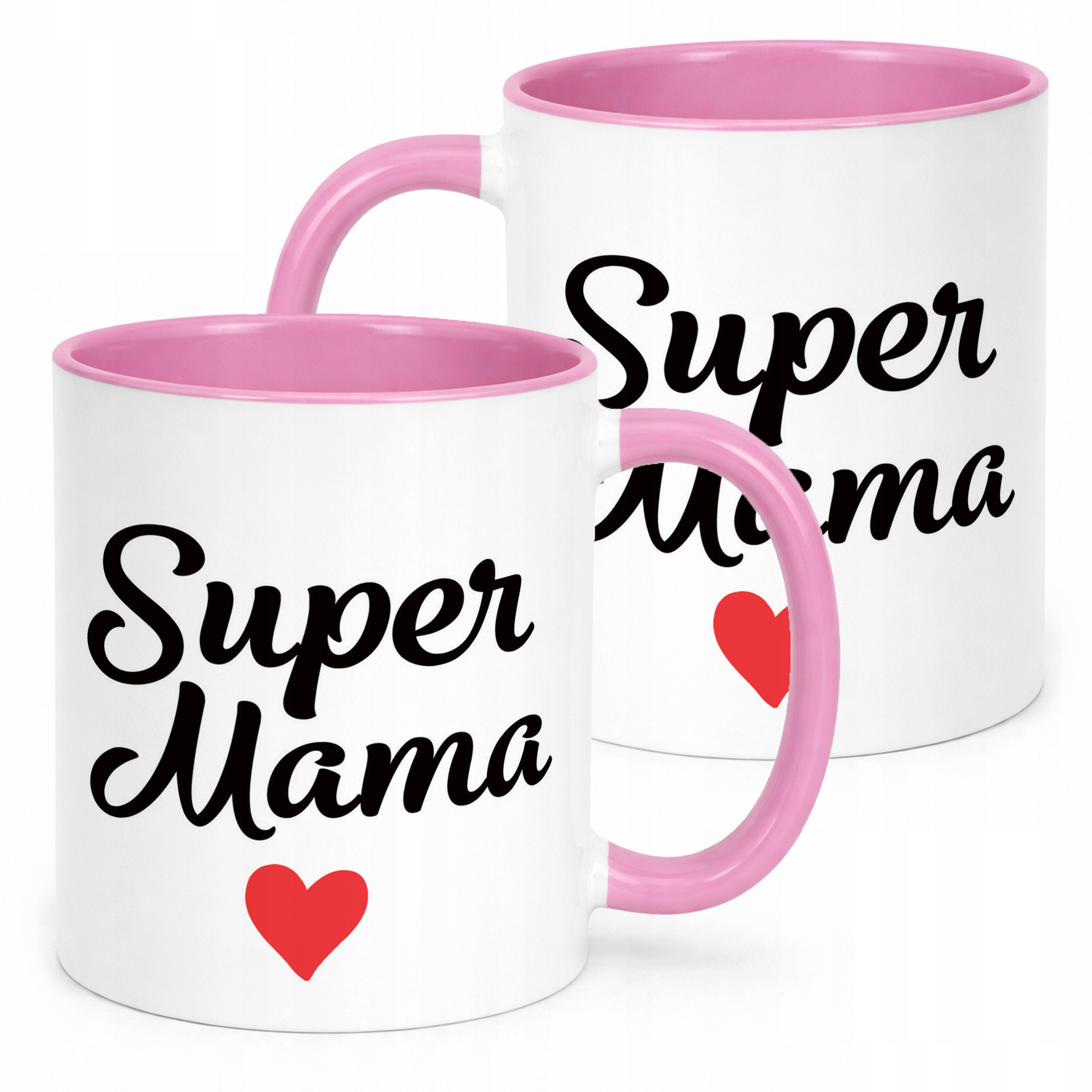 Kubek Różowy Dzień Matki Dla Mamy Prezent Upominek Super Mama