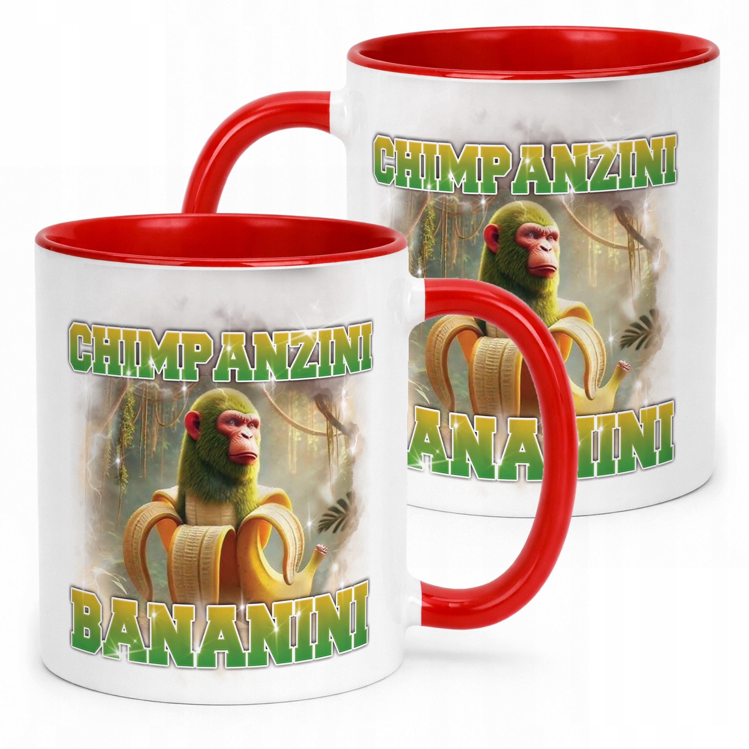 Kubek ceramiczny BRAINROT Chimpanzini Bananini Memy Zabawny TikTok Viral