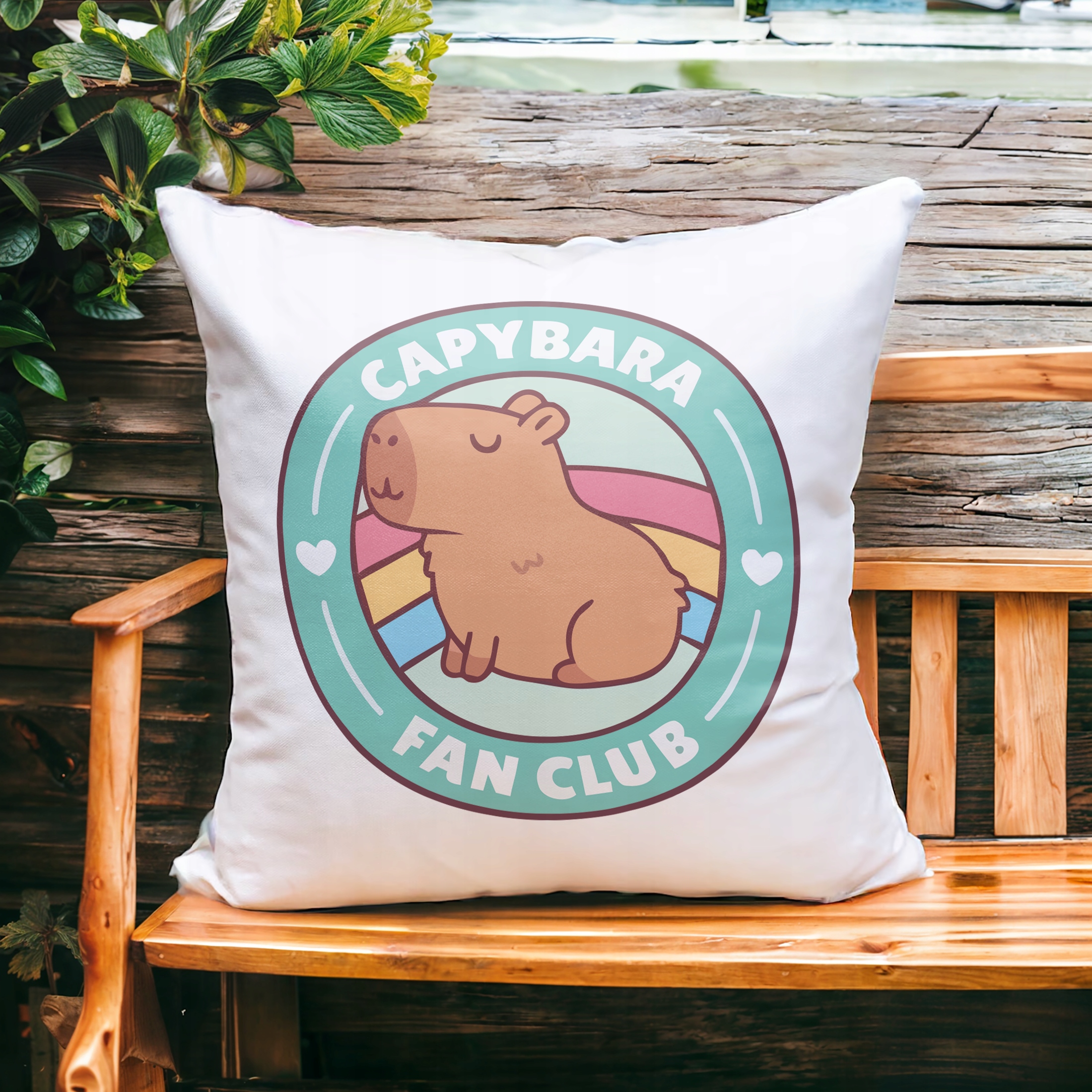 Poduszka 38x38cm Kapibara Capybara Zwierzak Dla Dzieci Prezent